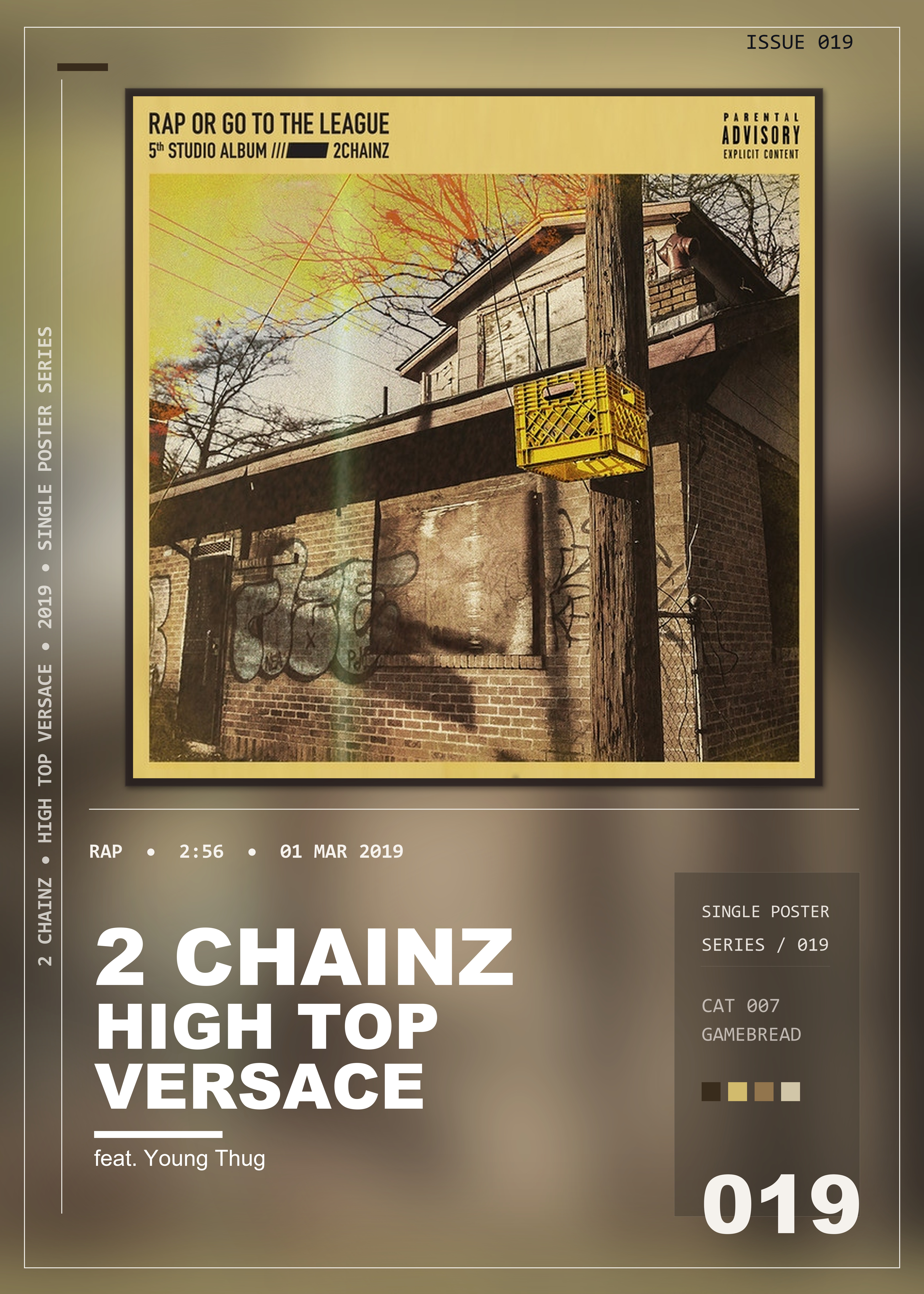 Music poster: 2 Chainz - High Top Versace feat Young Thug
