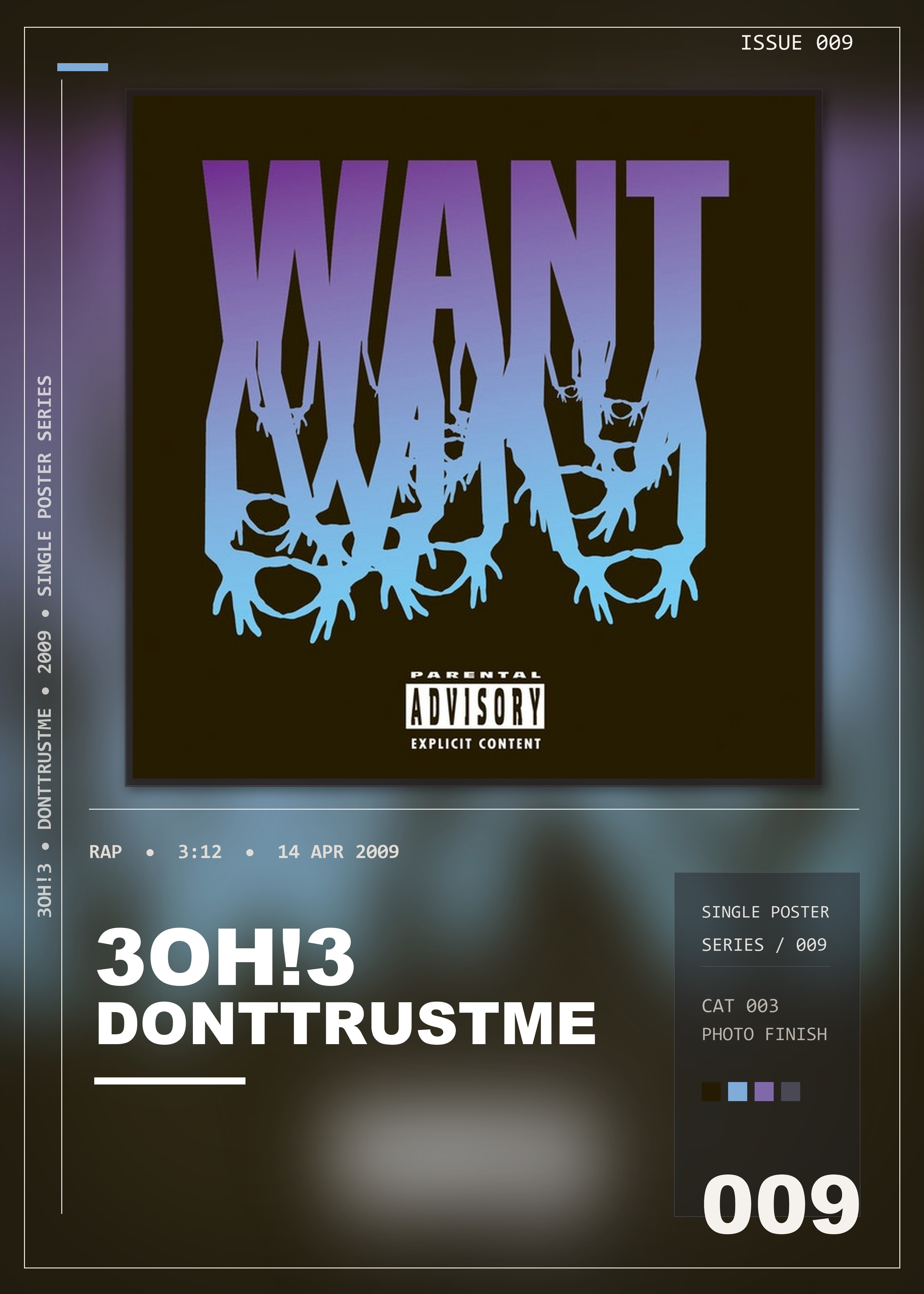 Music poster: 3OH3 - DONTTRUSTME