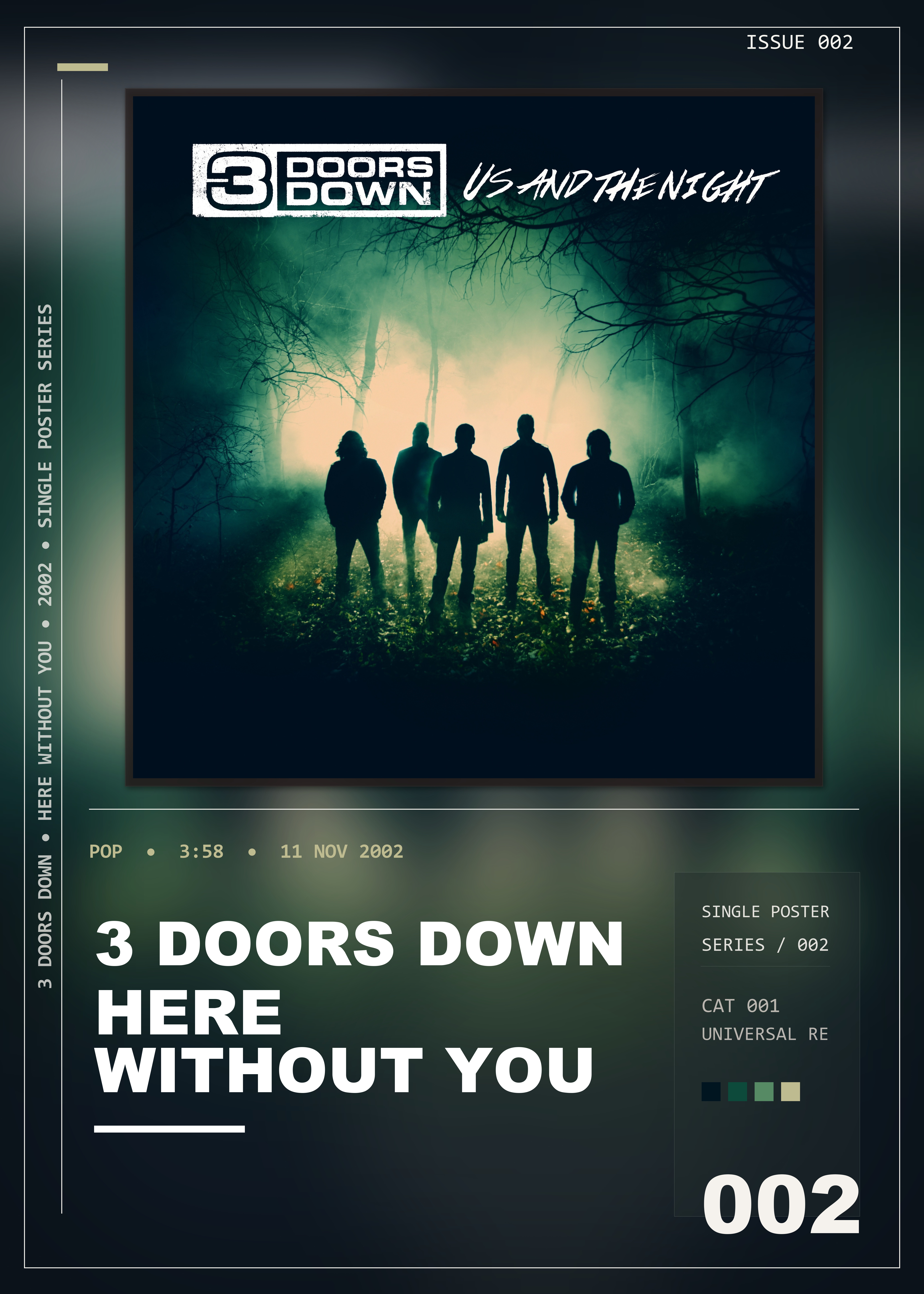 Music poster: 3 Doors Down - Here Without You