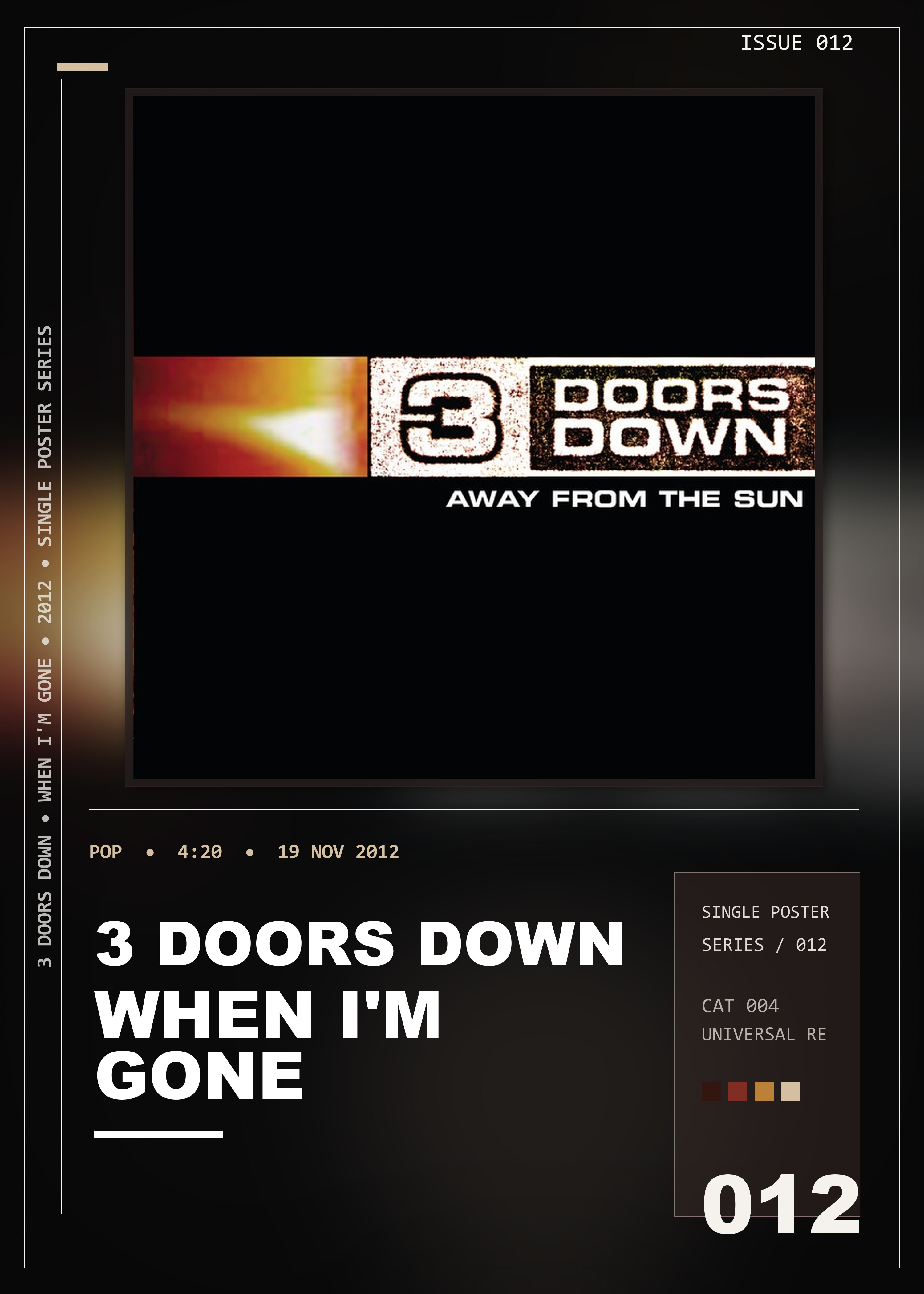 Music poster: 3 Doors Down - When Im Gone