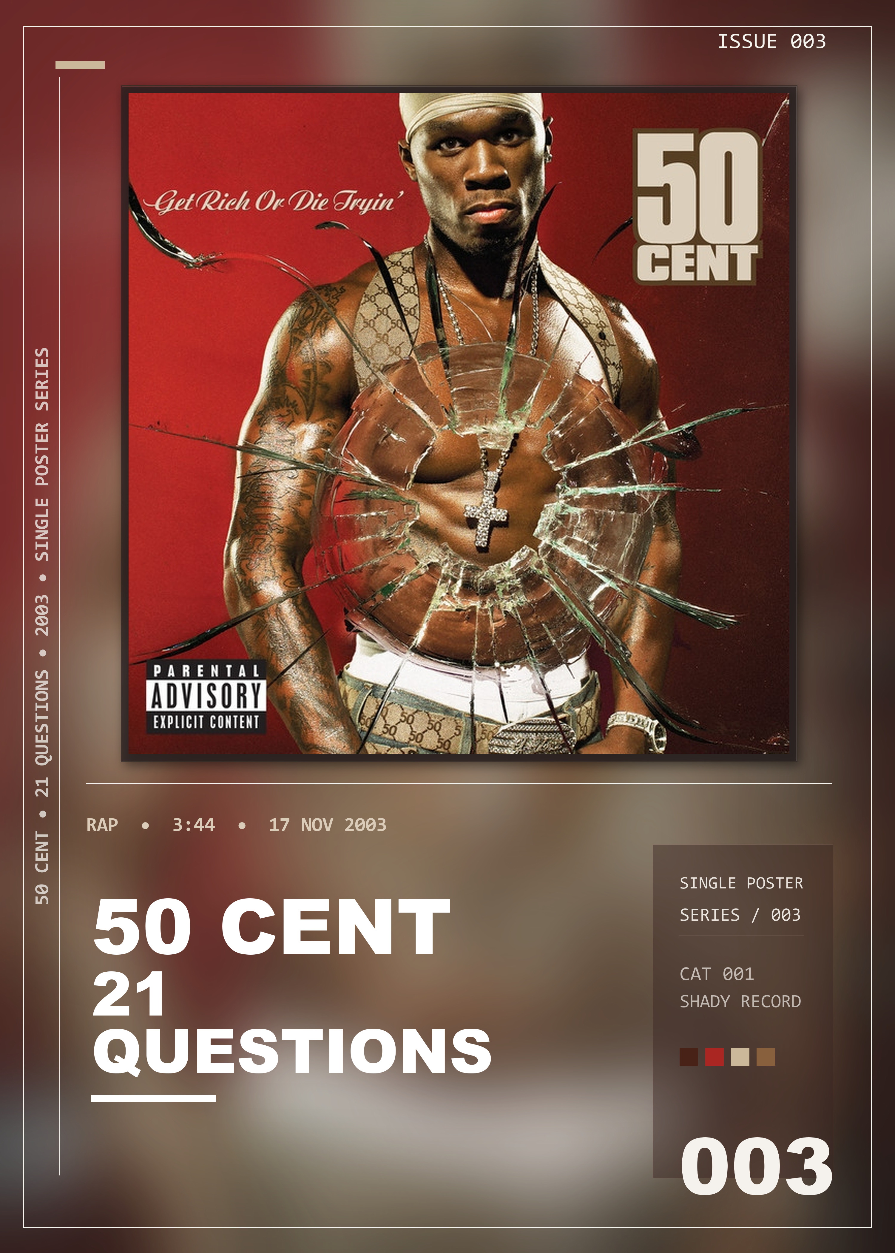 Music poster: 50 Cent - 21 Questions