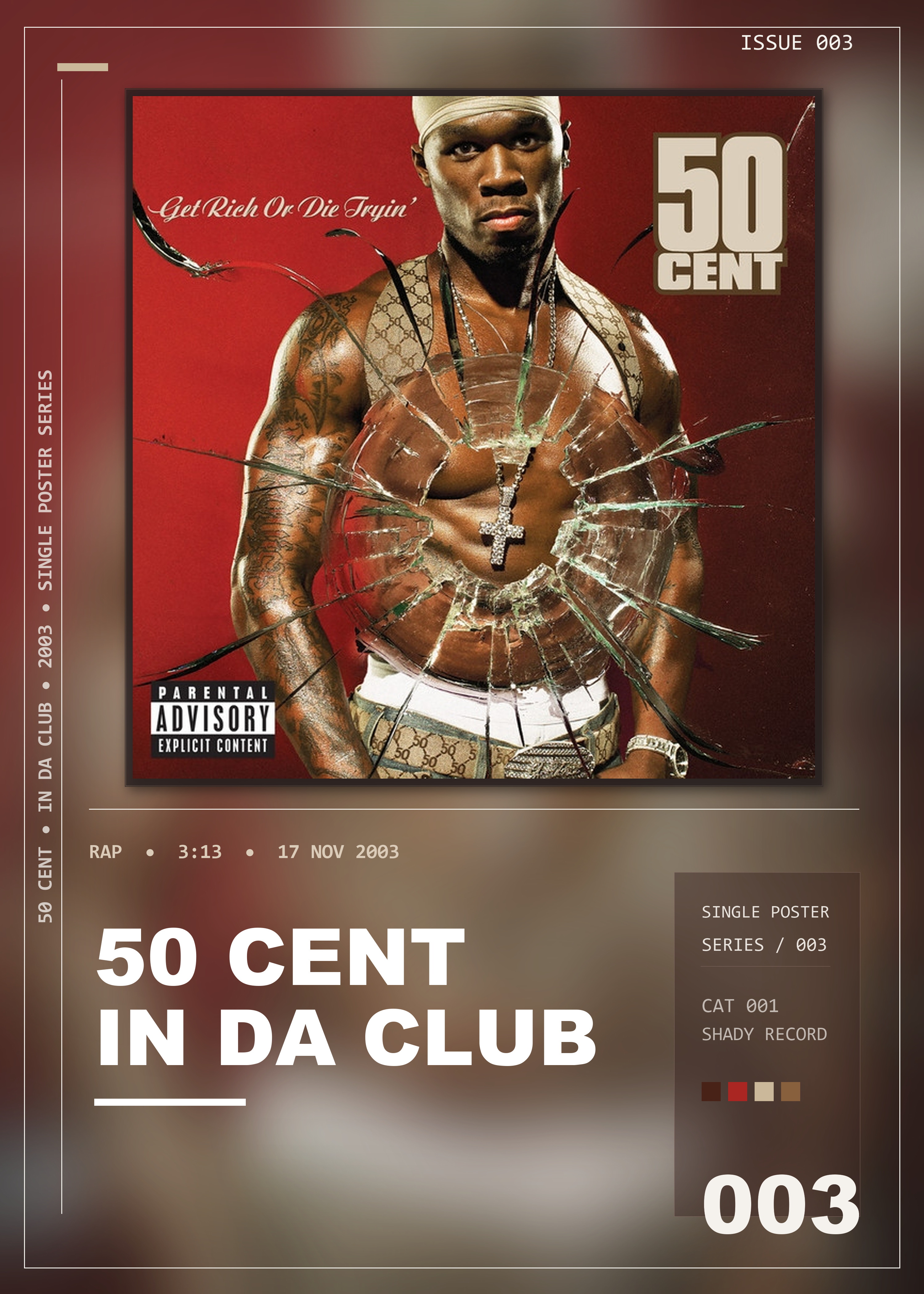 Music poster: 50 Cent - In Da Club