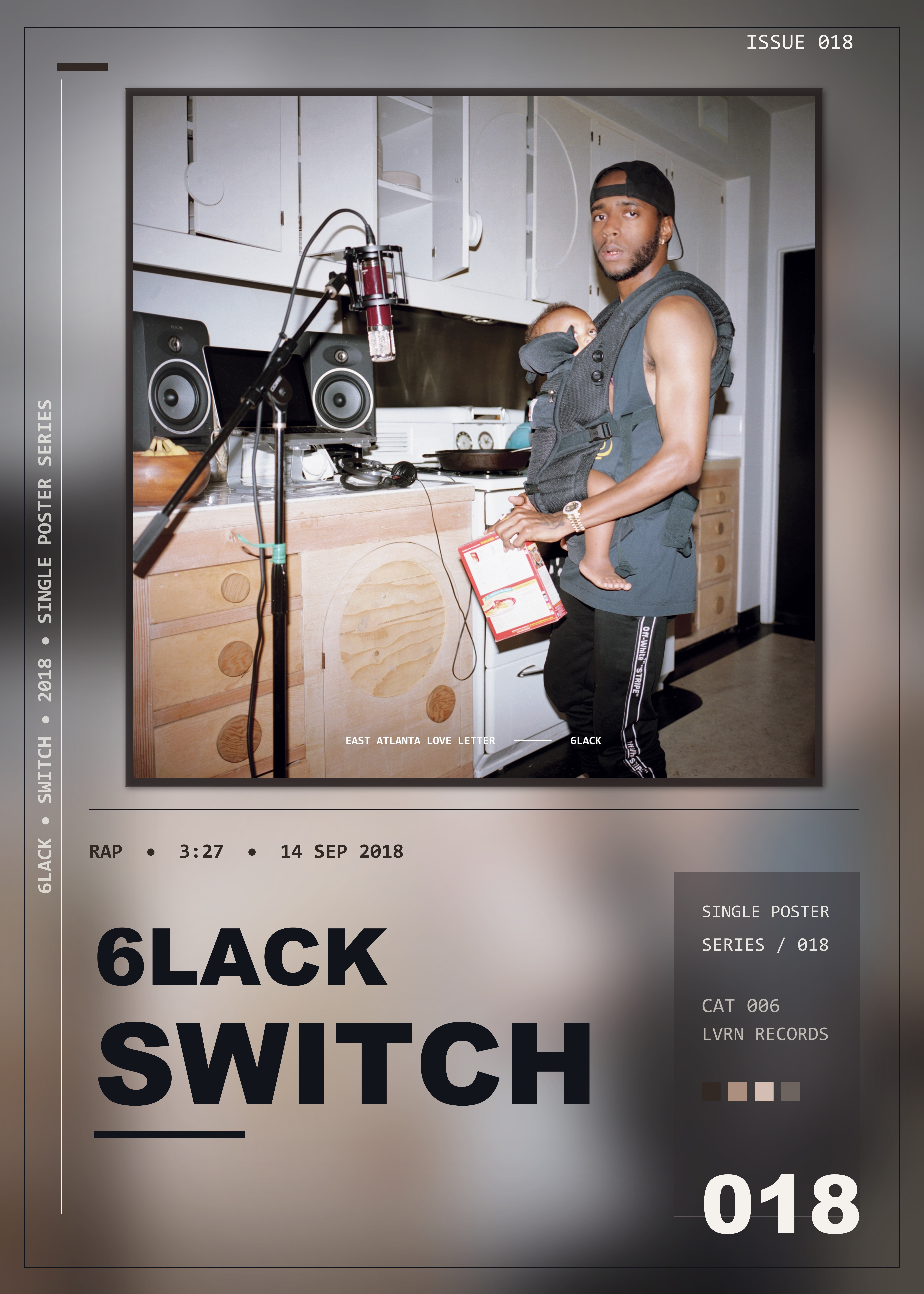 Music poster: 6LACK - Switch