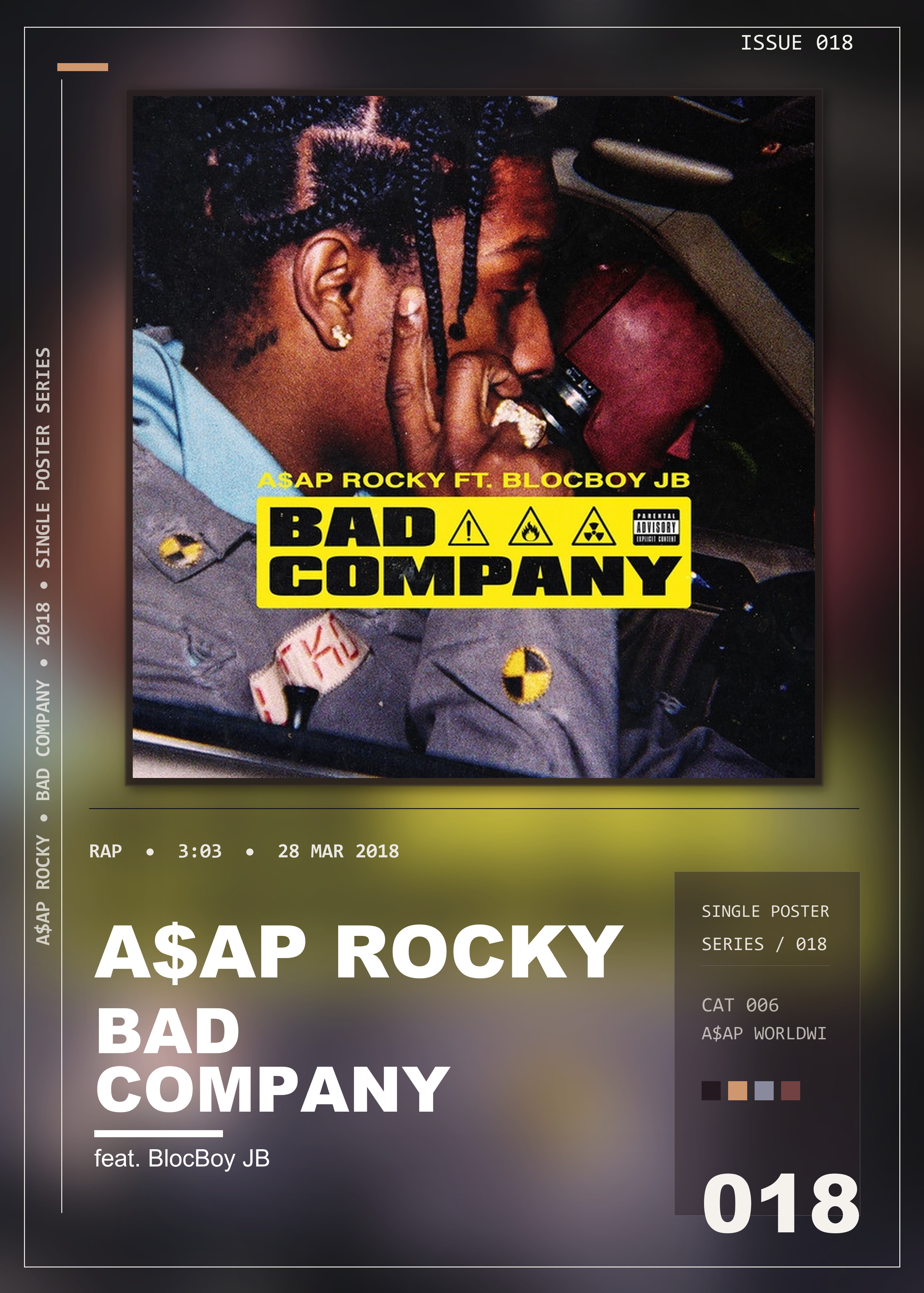 Music poster: AAP Rocky - Bad Company feat BlocBoy JB