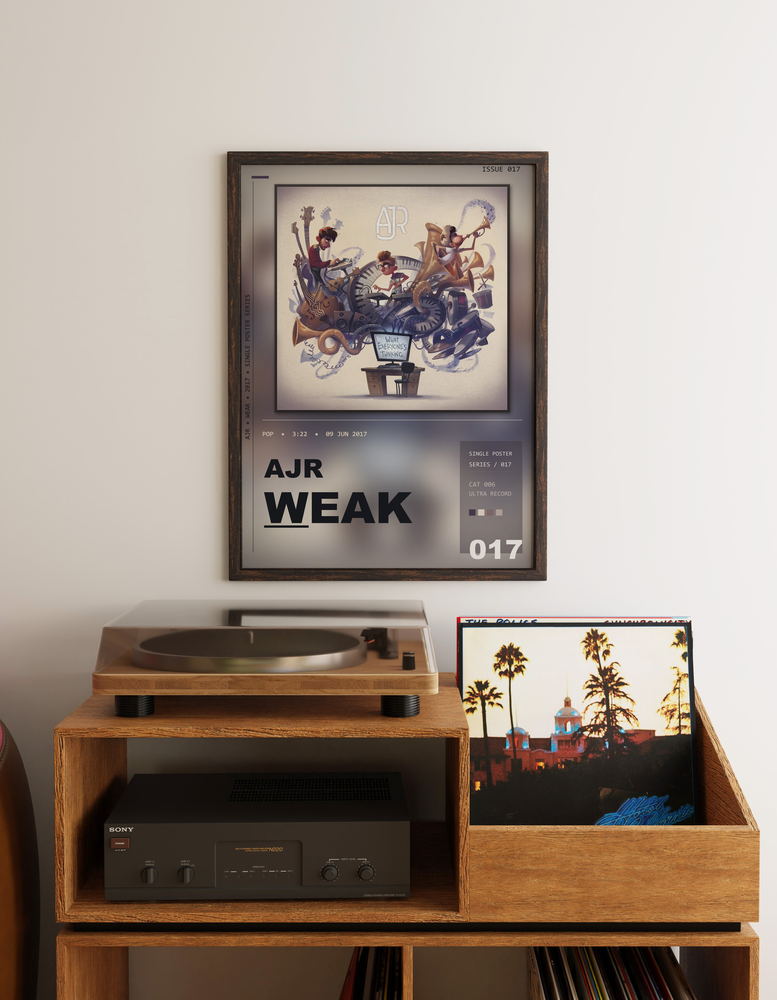 Music poster: AJR - Weak