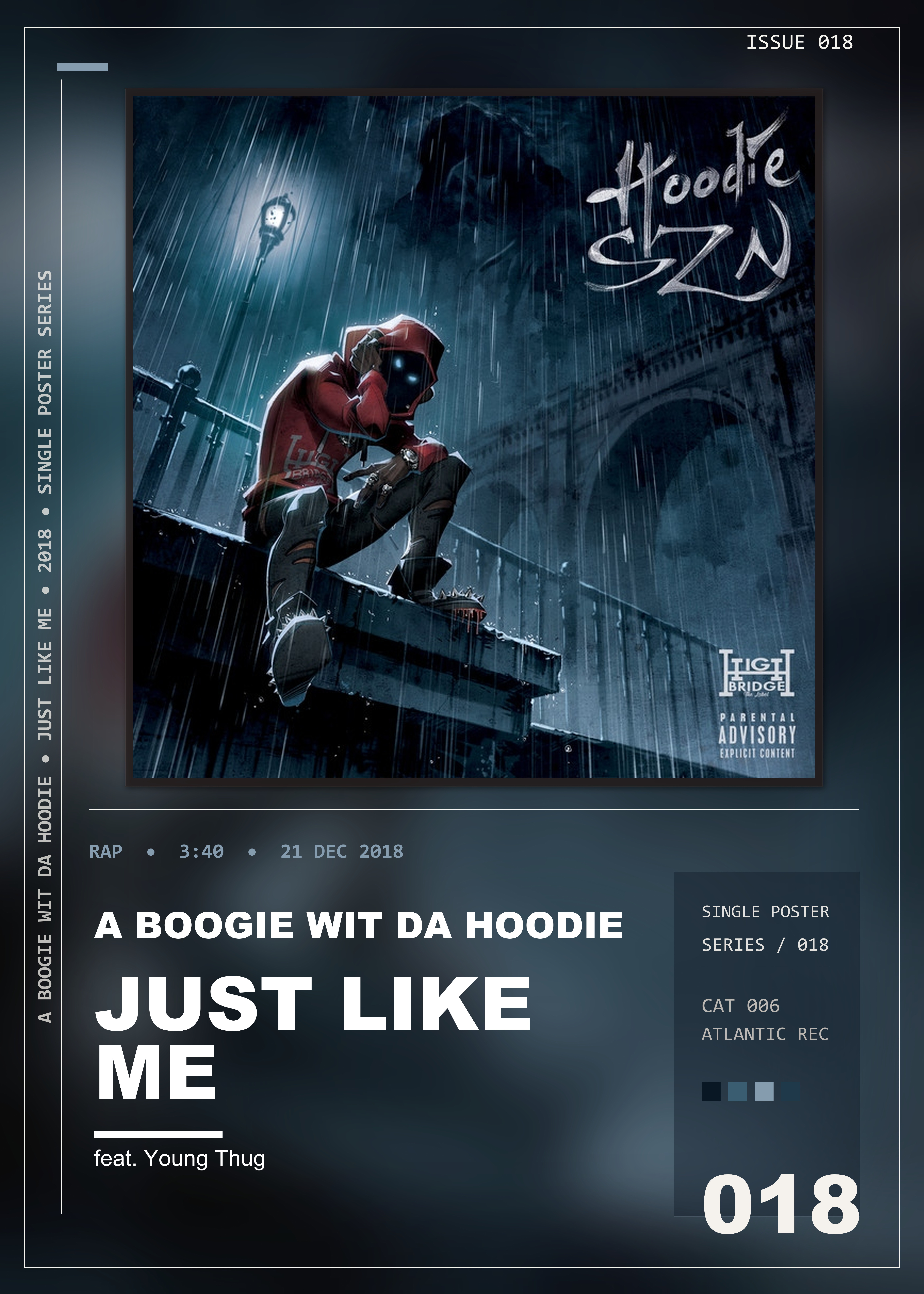 Music poster: A Boogie Wit da Hoodie - Just Like Me feat Young Thug