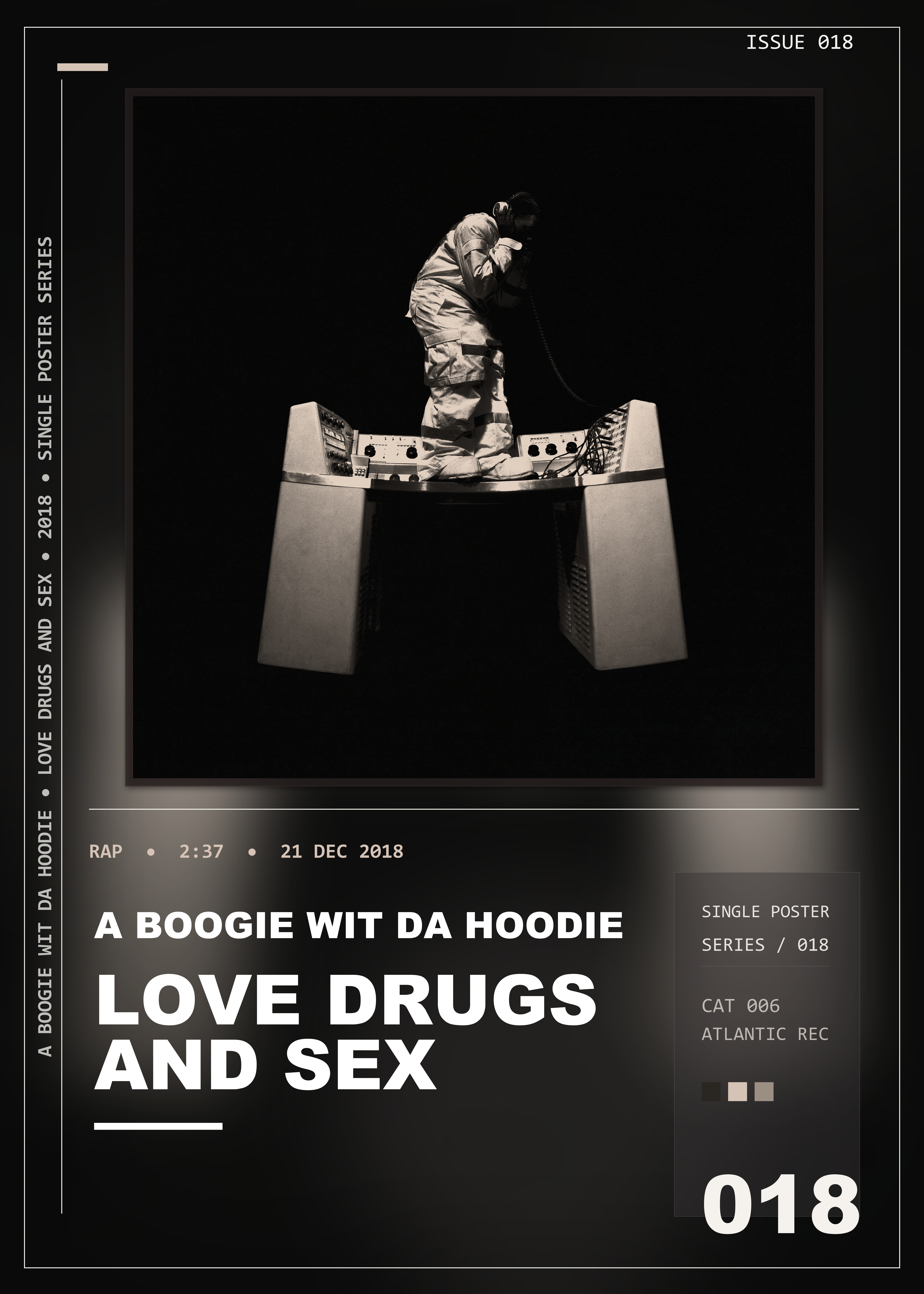 Music poster: A Boogie Wit da Hoodie - Love Drugs and Sex