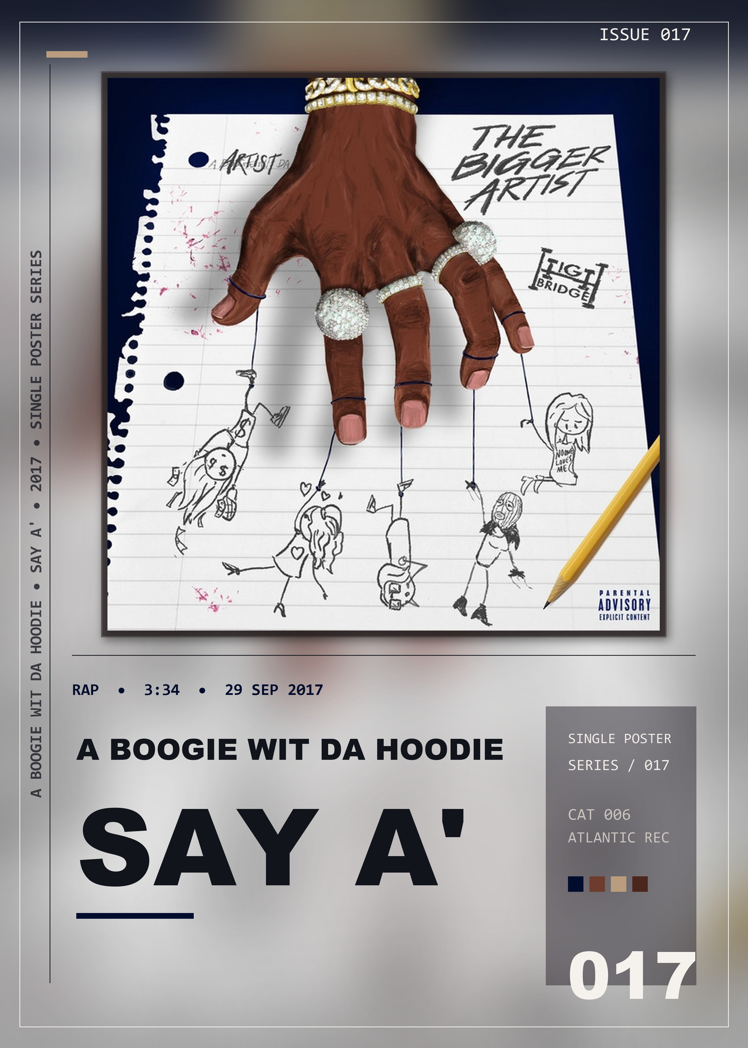 Music poster: A Boogie Wit da Hoodie - Say A
