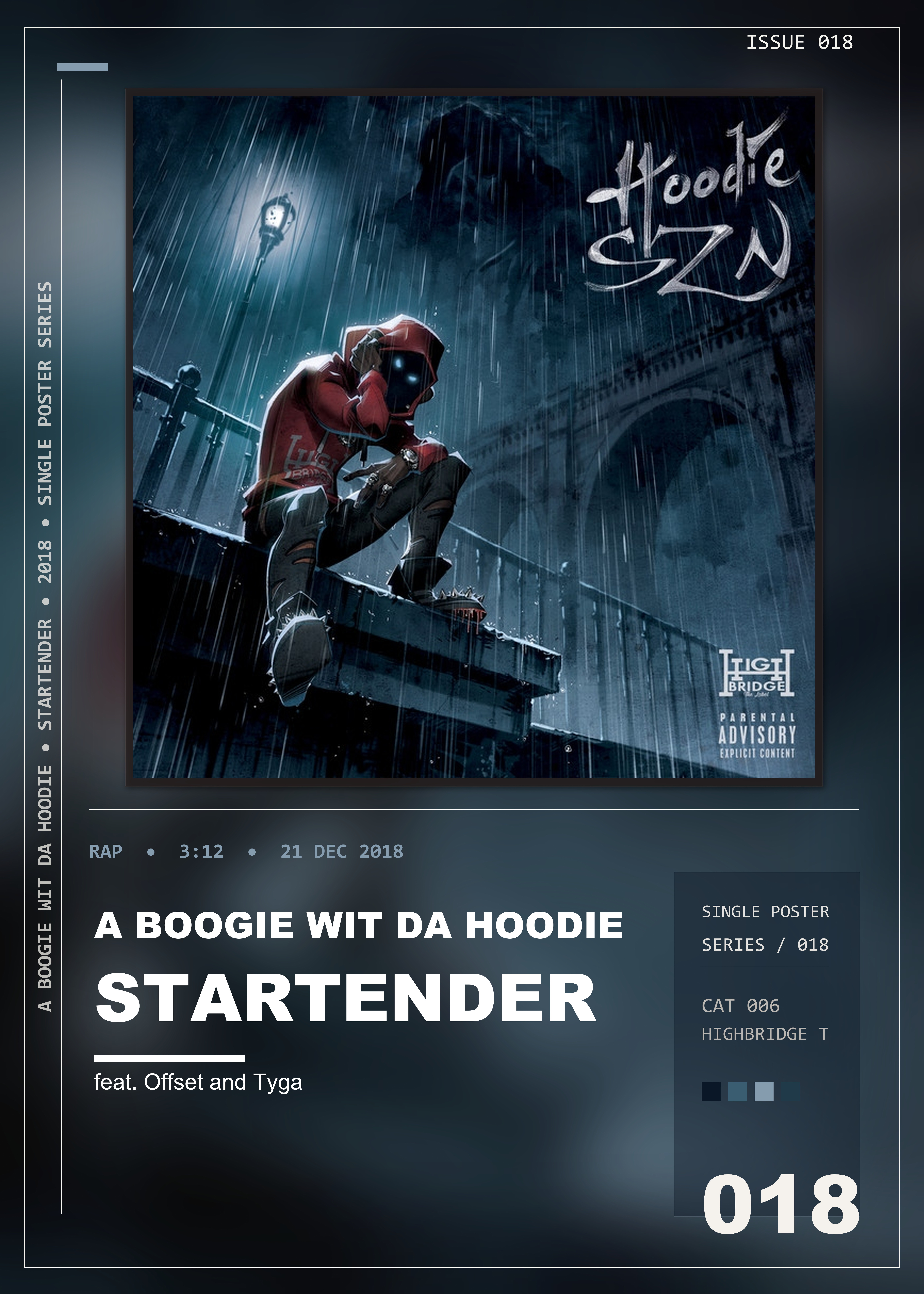 Music poster: A Boogie Wit da Hoodie - Startender feat Offset and Tyga