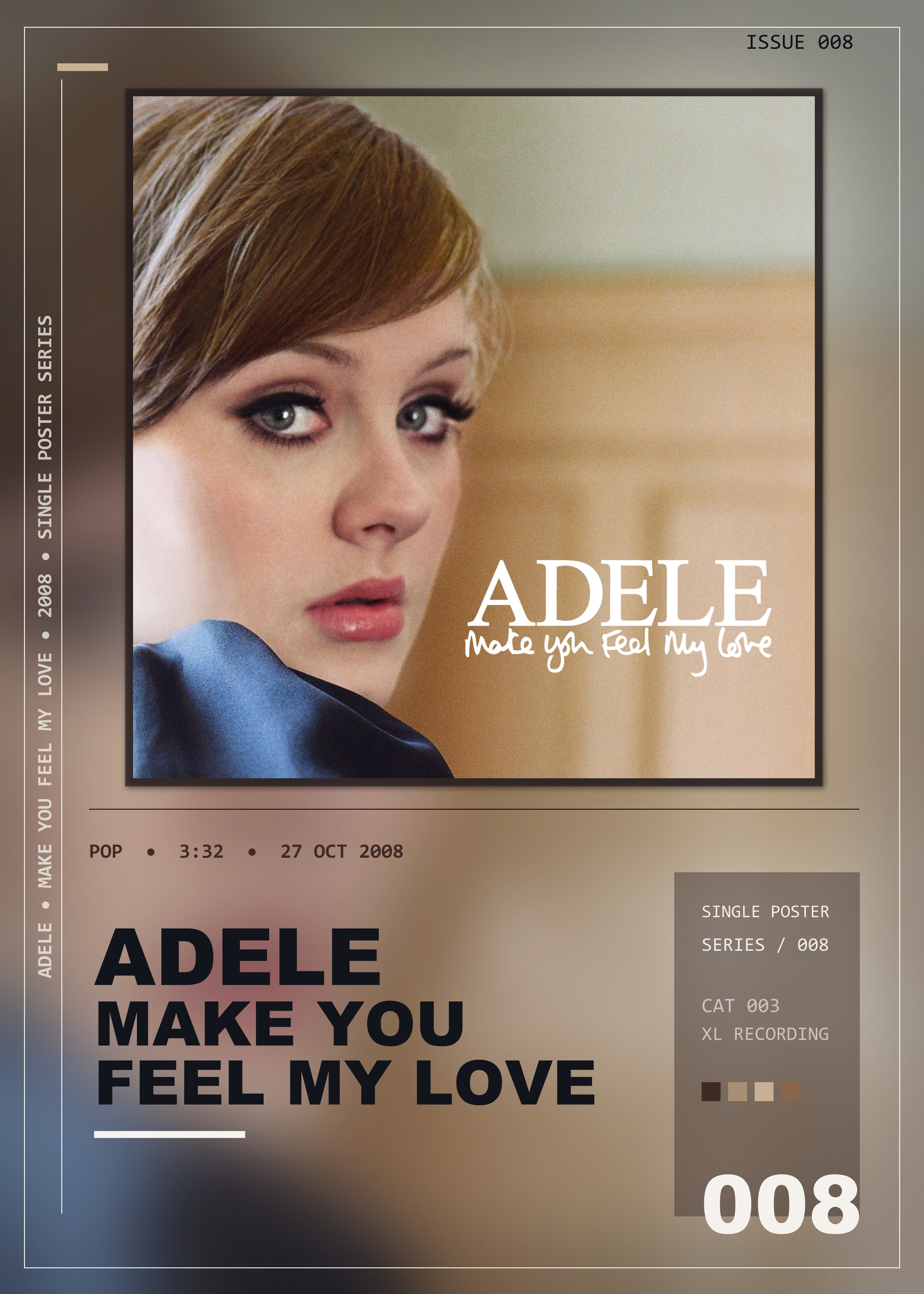 Music poster: Adele - Make You Feel My Love