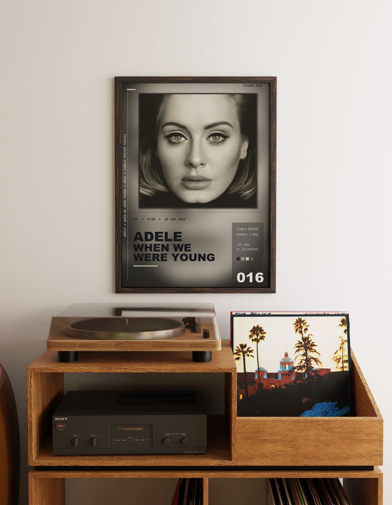 Music poster: Adele - When We Were Young