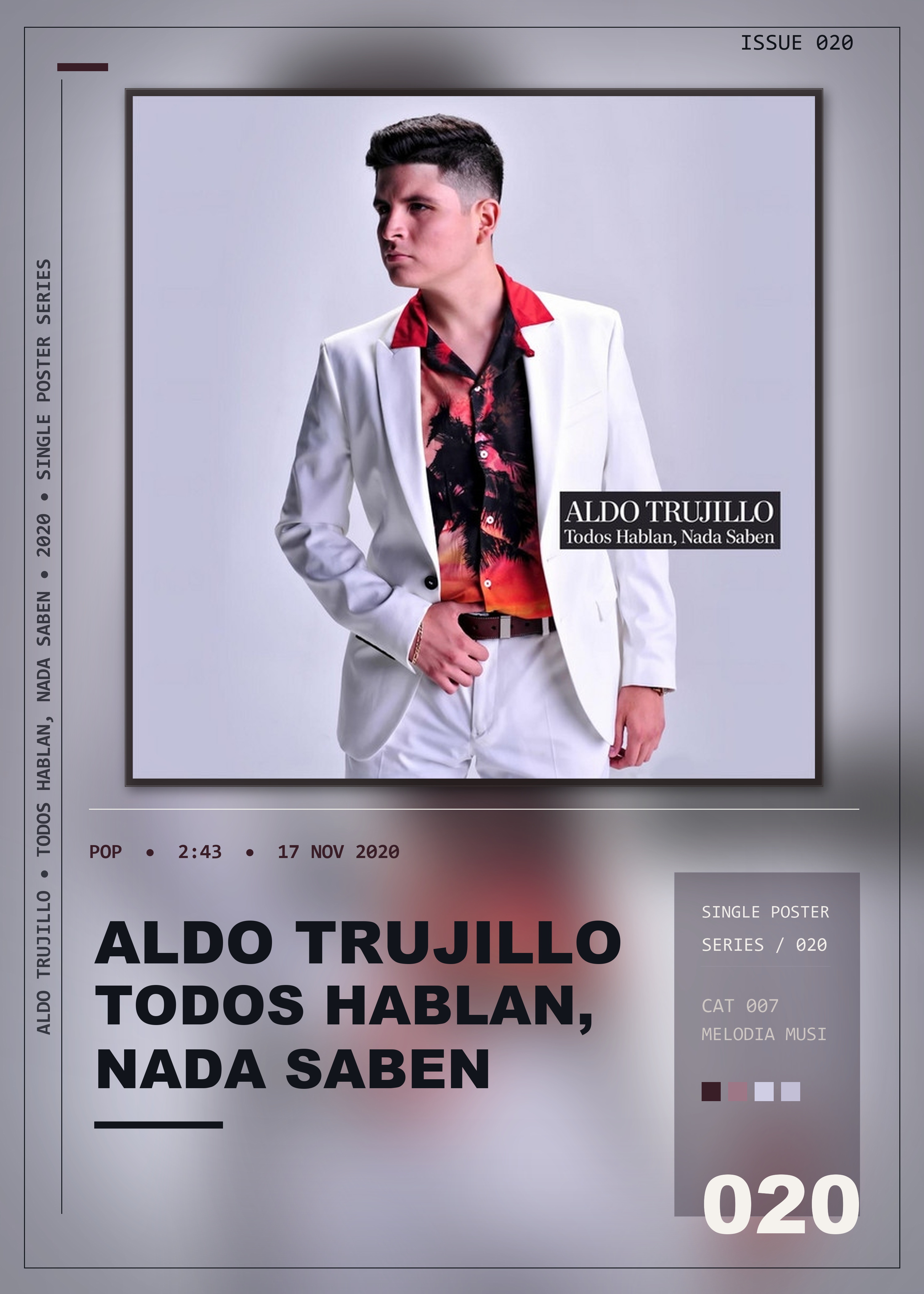 Music poster: Aldo Trujillo - Todos Hablan Nada Saben
