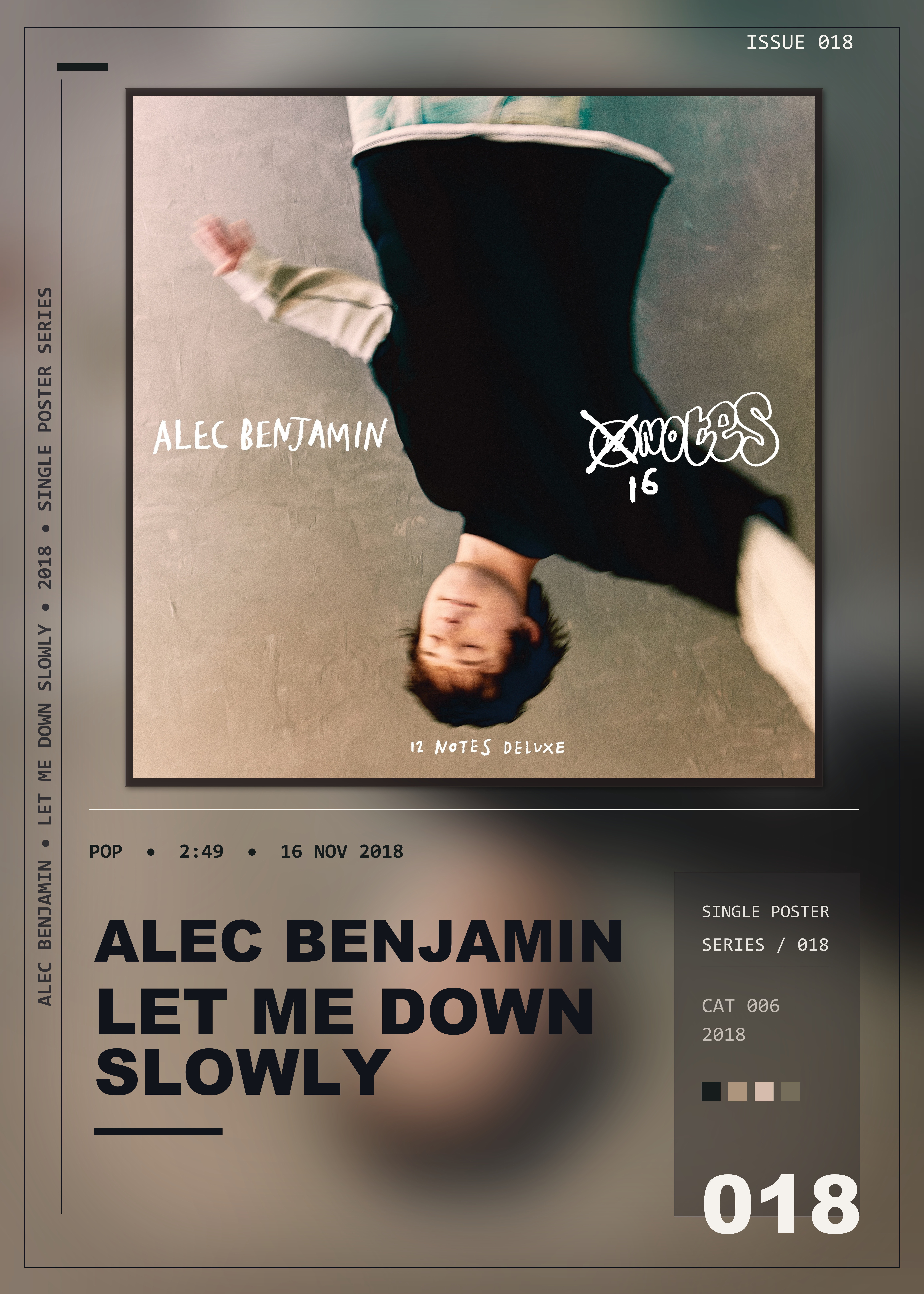 Music poster: Alec Benjamin - Let Me Down Slowly