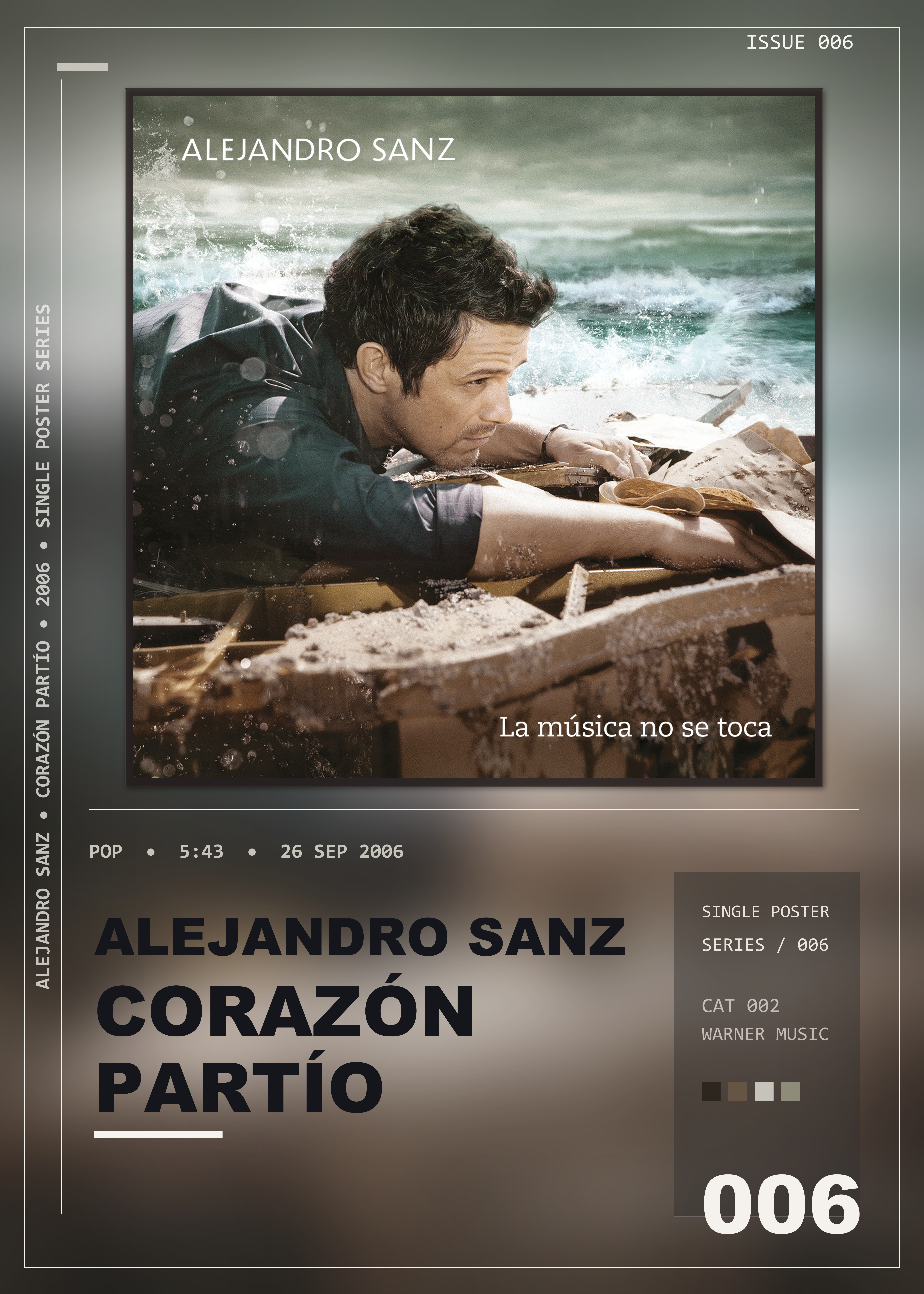 Music poster: Alejandro Sanz - Corazón partío