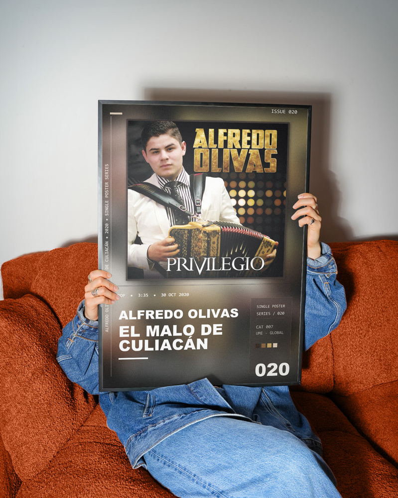 Music poster: Alfredo Olivas - El Malo De Culiacán