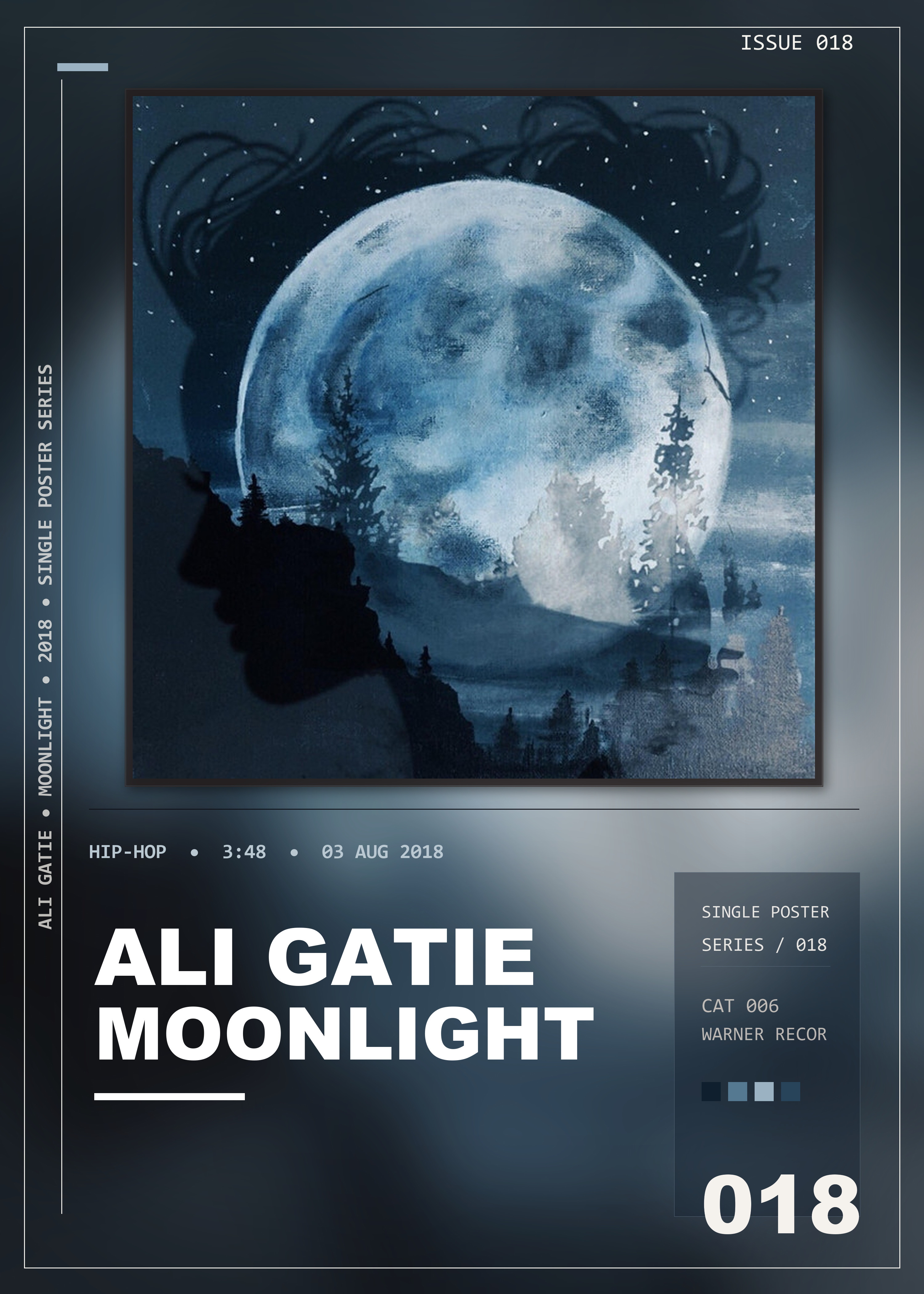Music poster: Ali Gatie - Moonlight