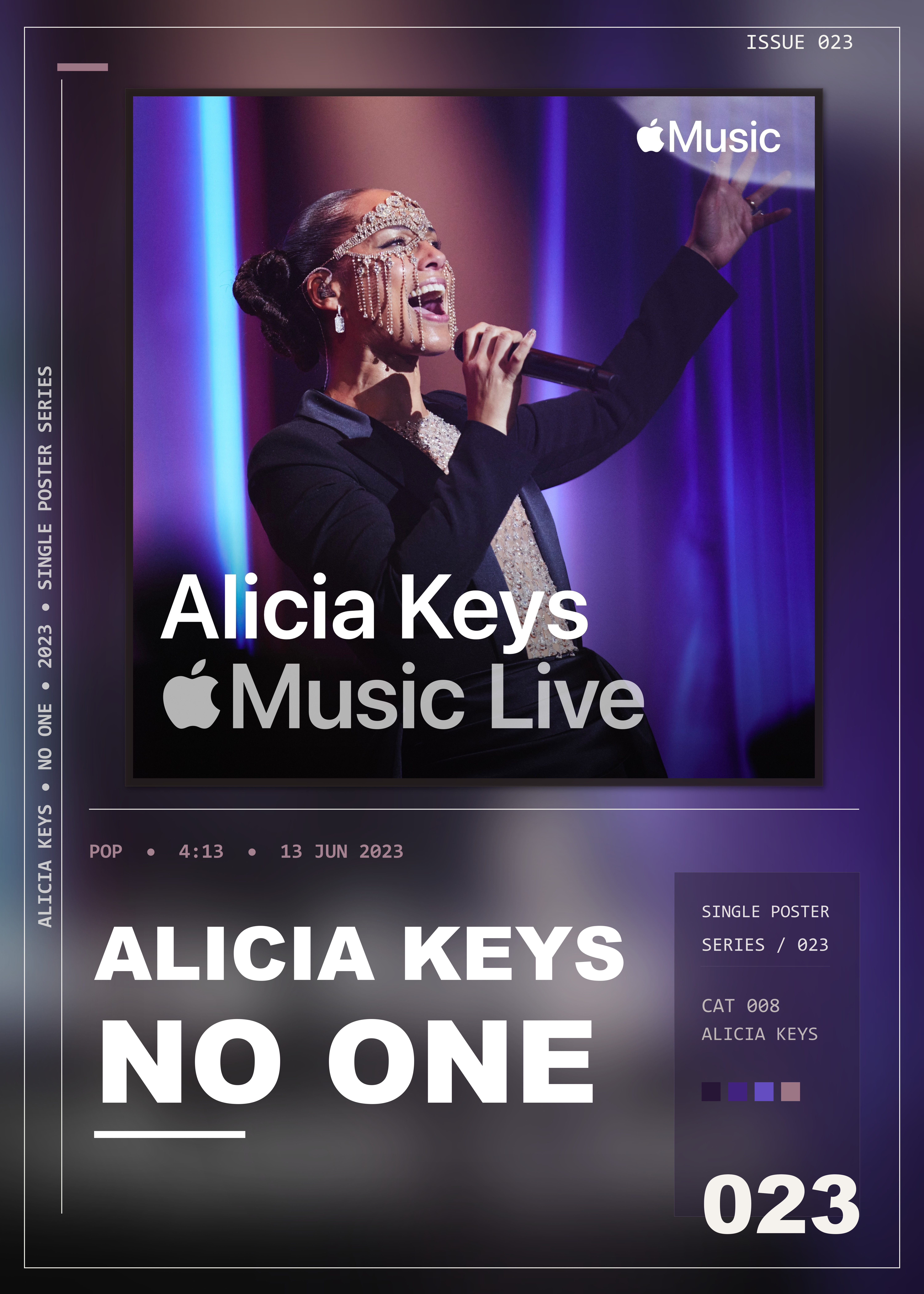 Music poster: Alicia Keys - No One