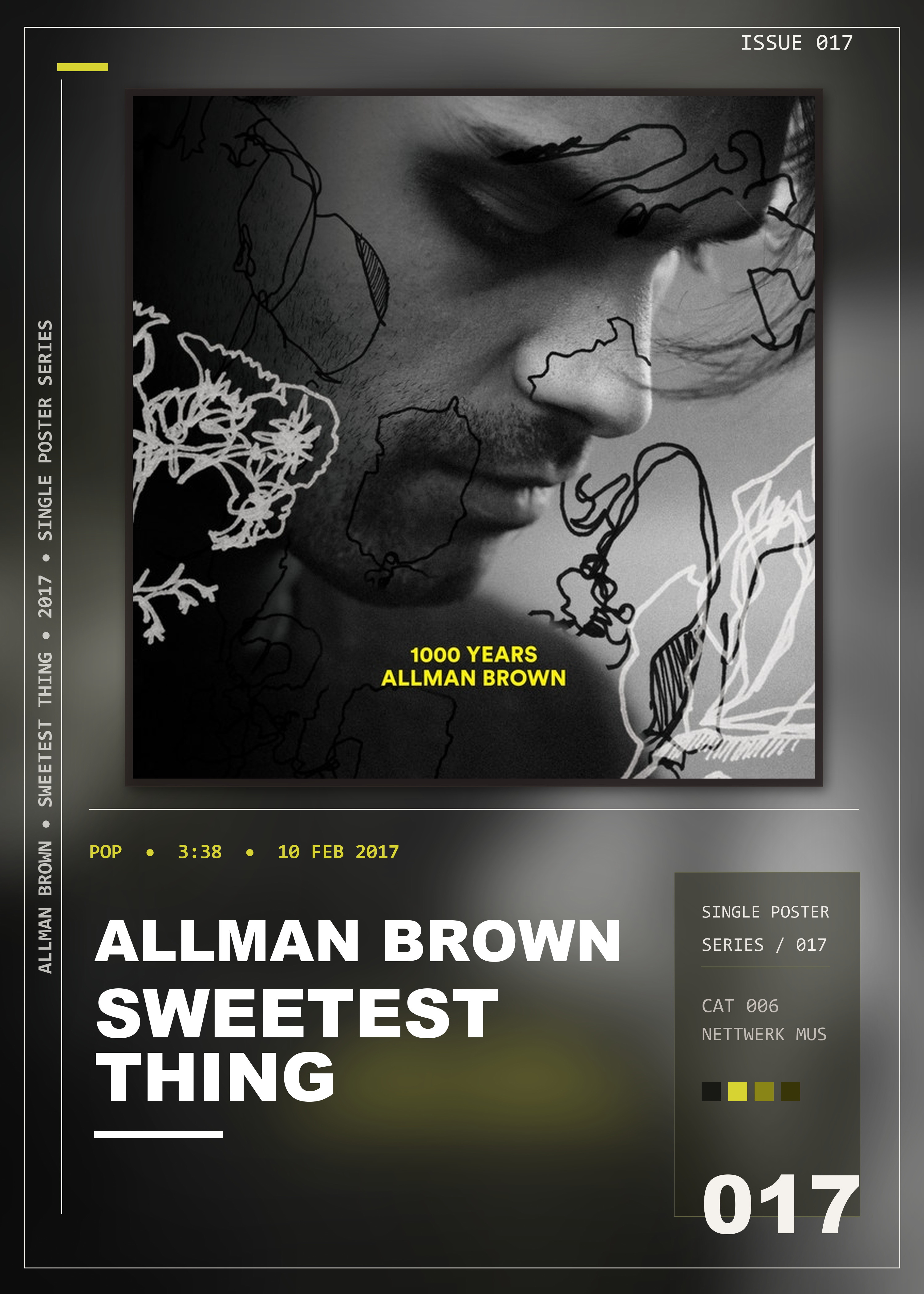 Music poster: Allman Brown - Sweetest Thing