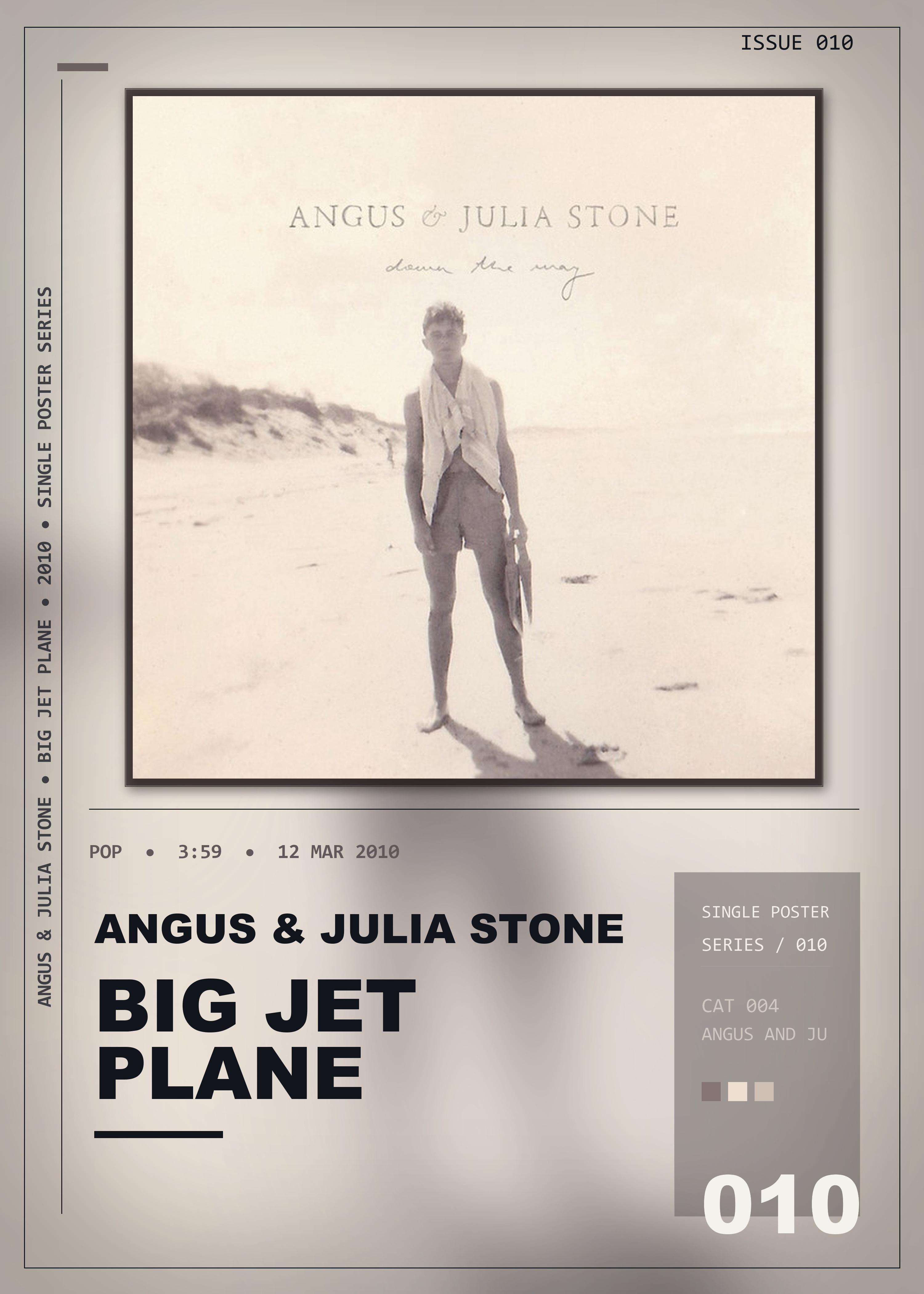 Music poster: Angus Julia Stone - Big Jet Plane