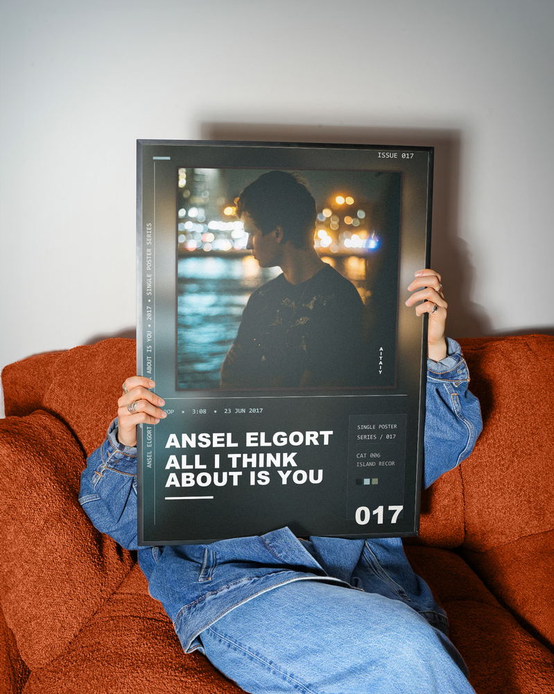 Music poster: Ansel Elgort - All I Think About Is You