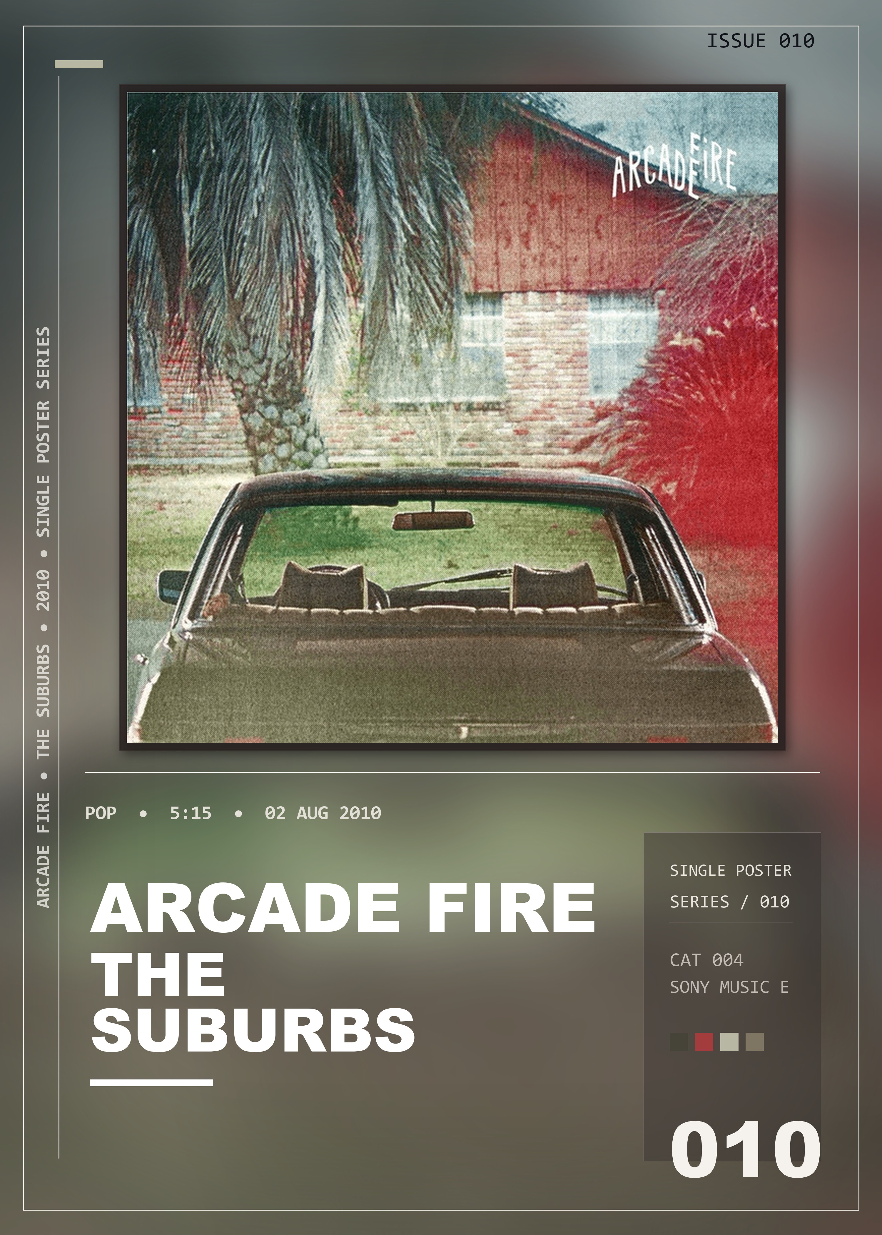 Music poster: Arcade Fire - The Suburbs