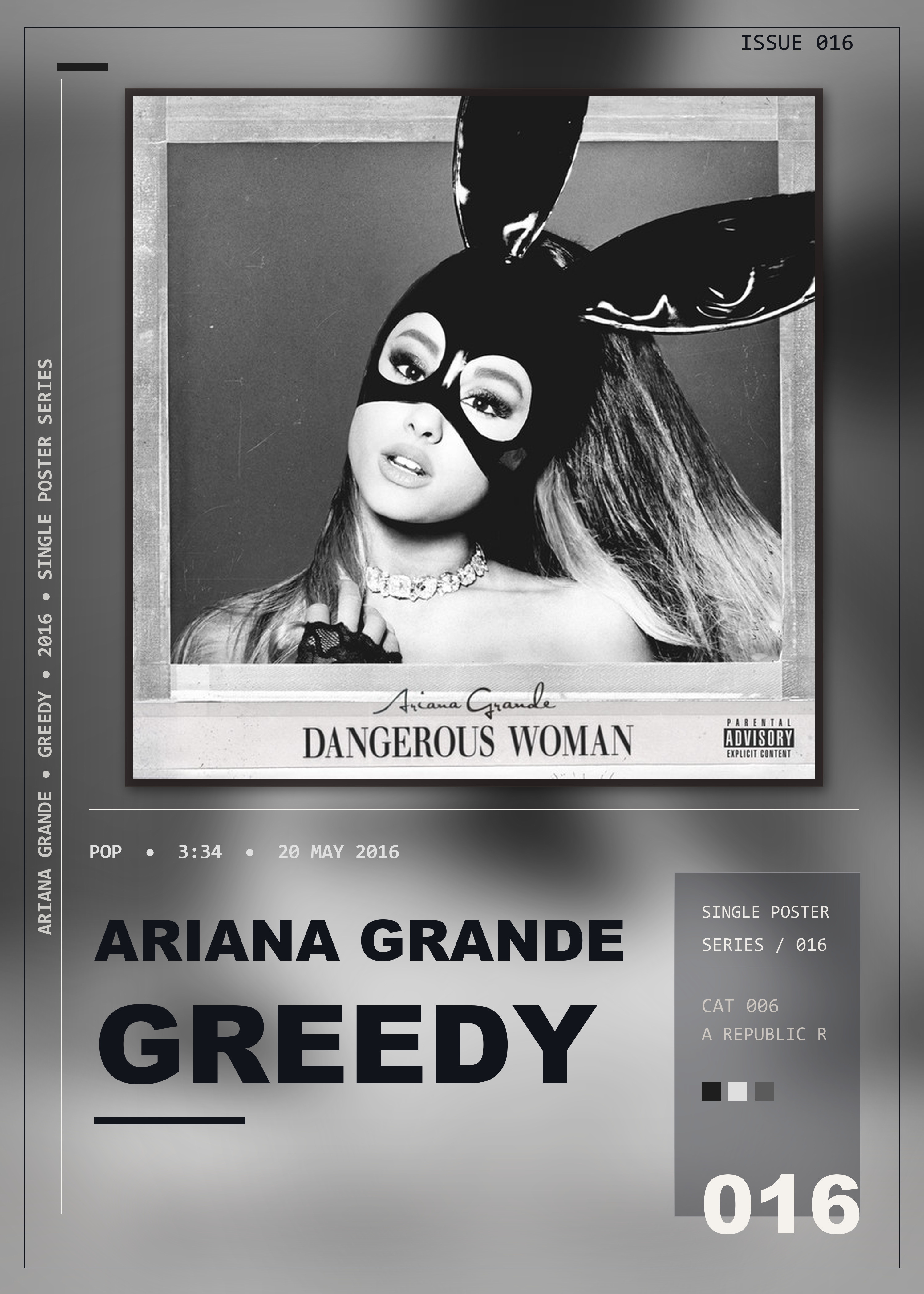 Music poster: Ariana Grande - Greedy