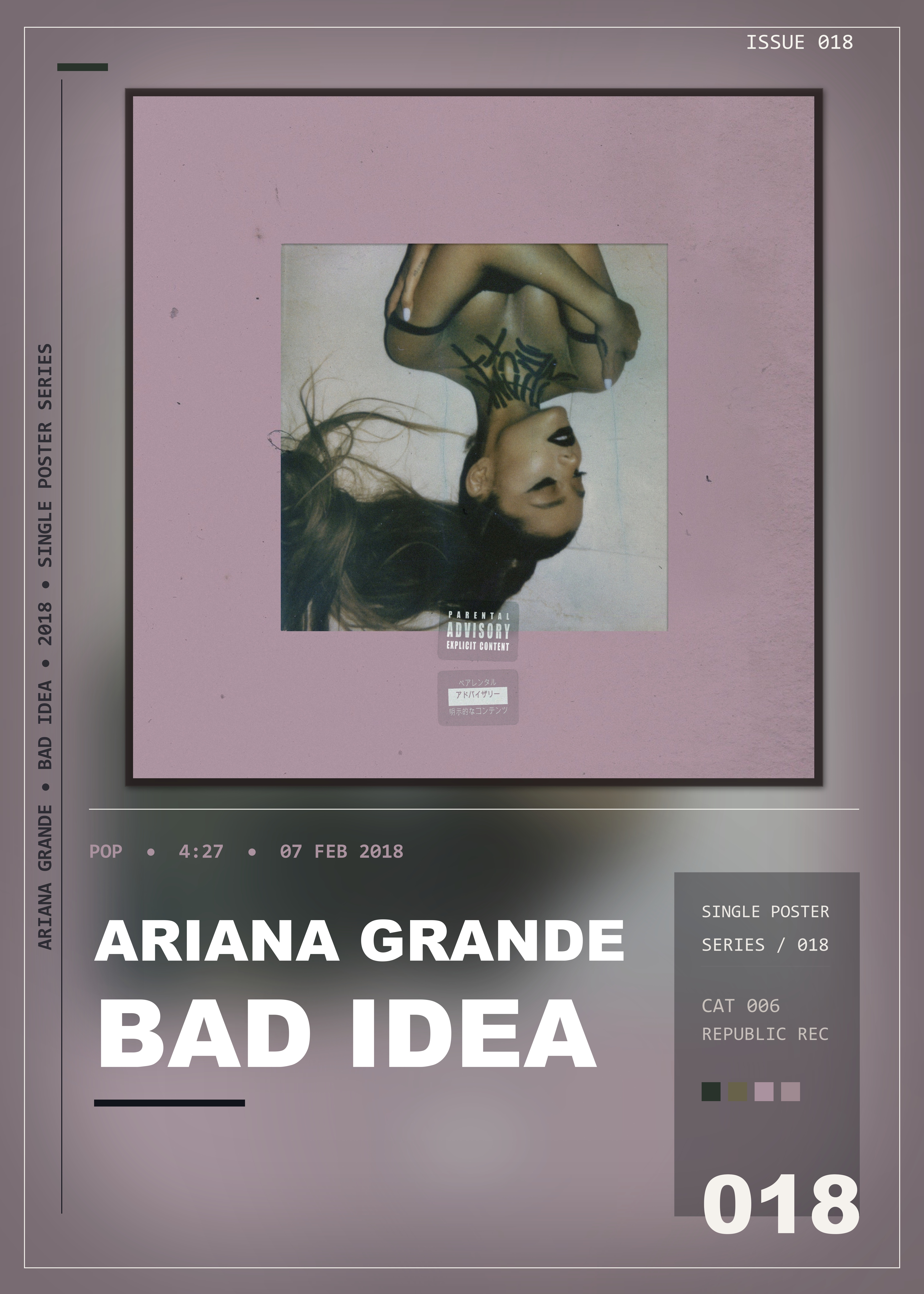 Music poster: Ariana Grande - bad idea
