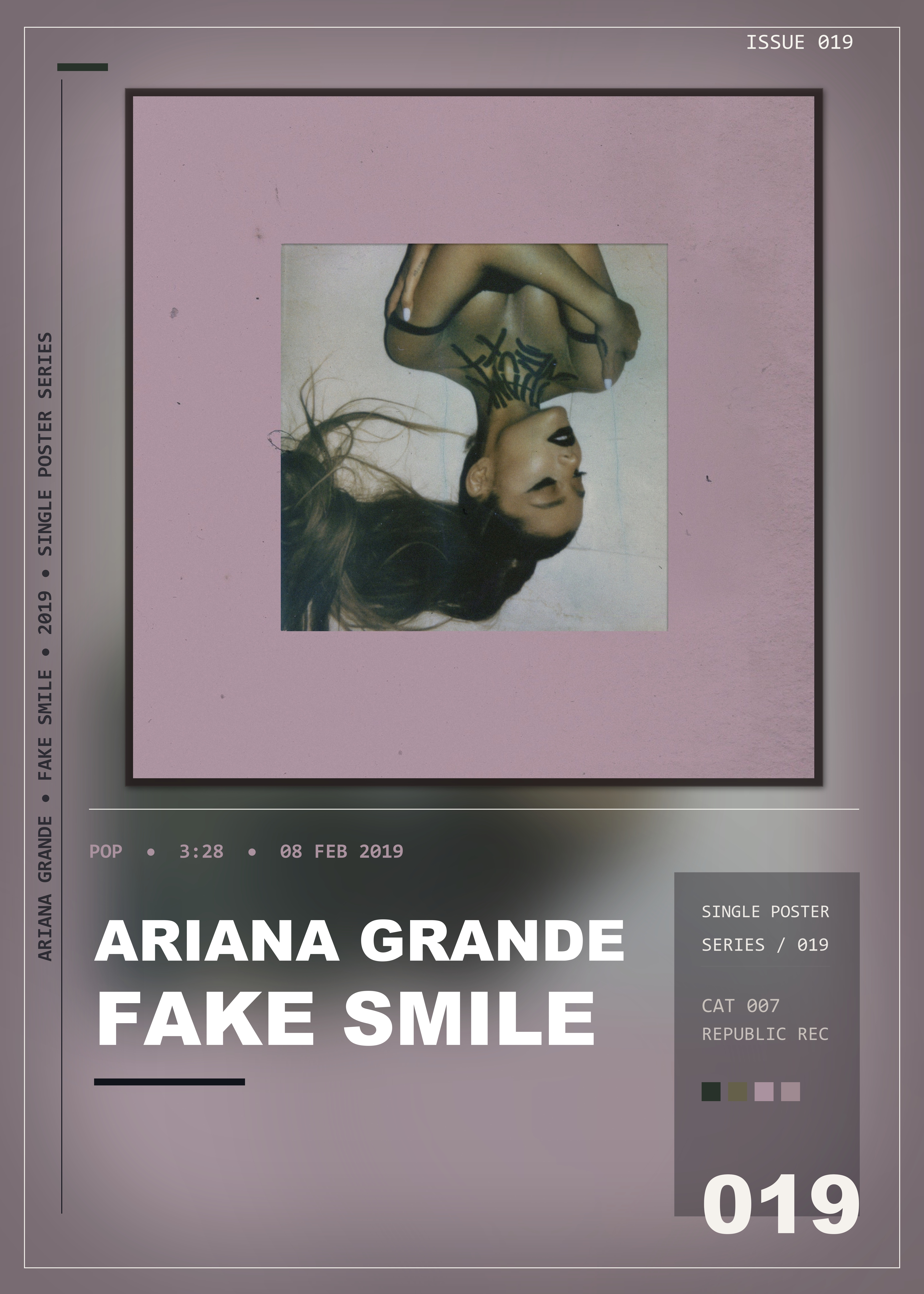 Music poster: Ariana Grande - fake smile