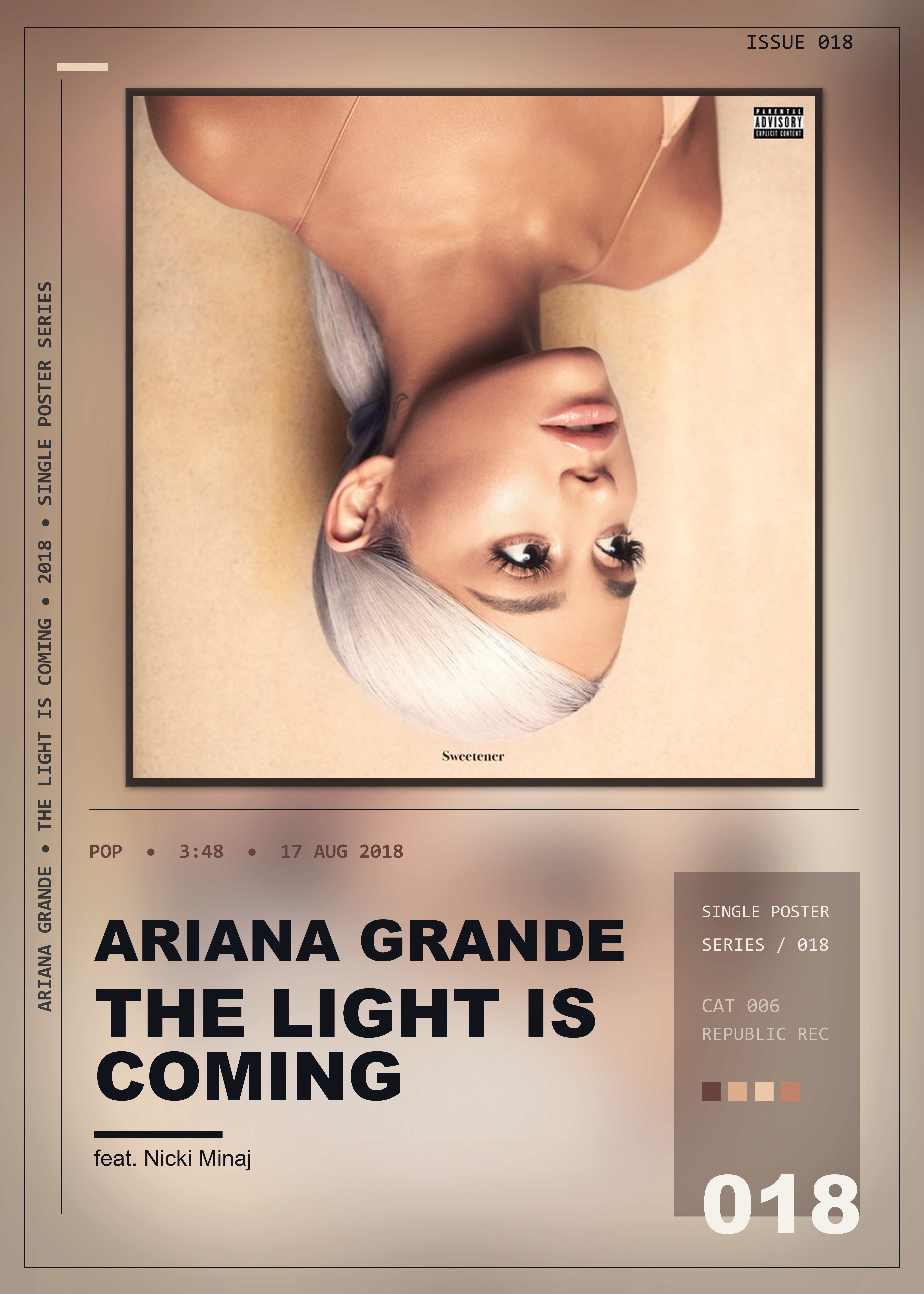 Music poster: Ariana Grande - the light is coming feat Nicki Minaj