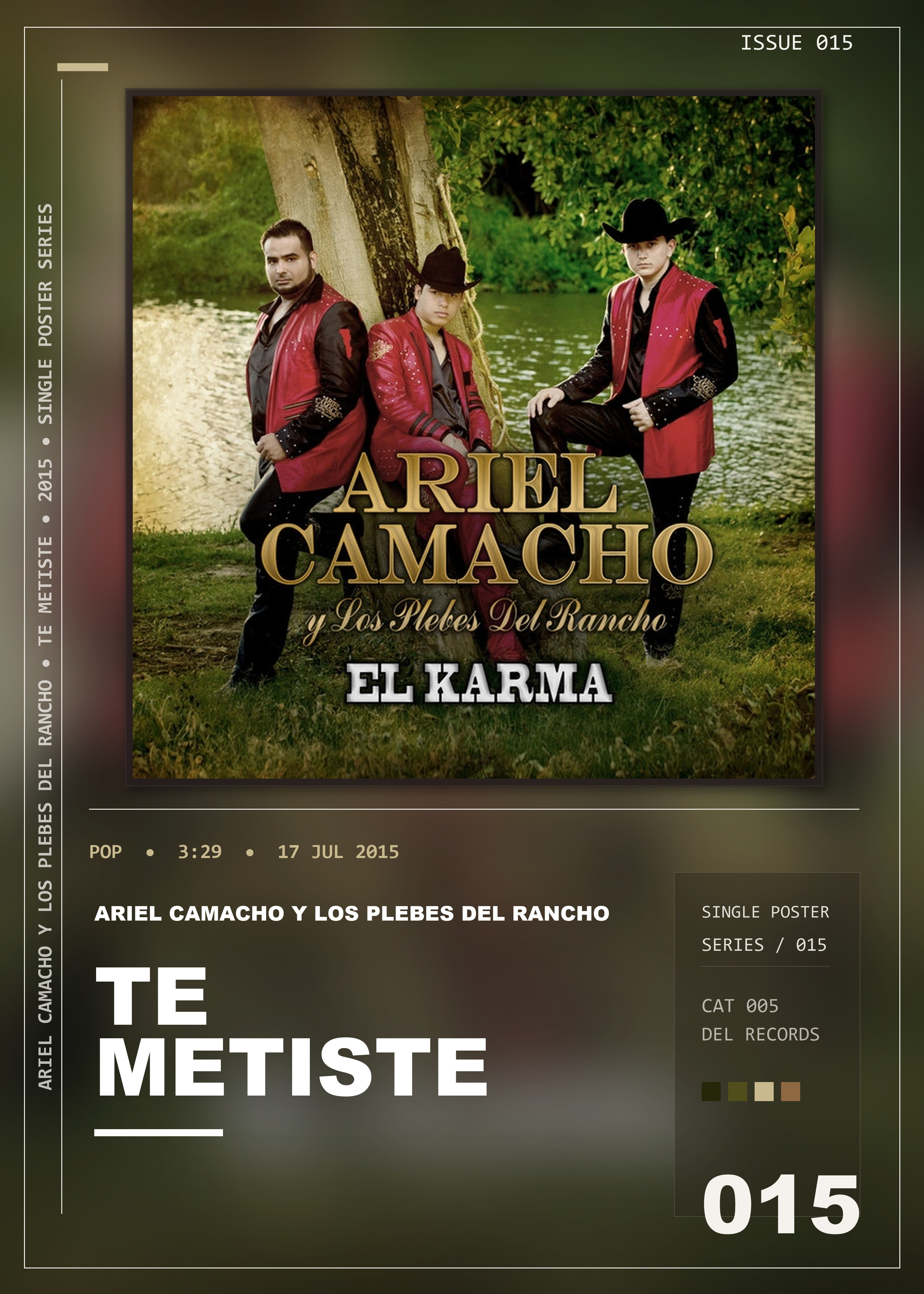 Music poster: Ariel Camacho y Los Plebes Del Rancho - Te Metiste