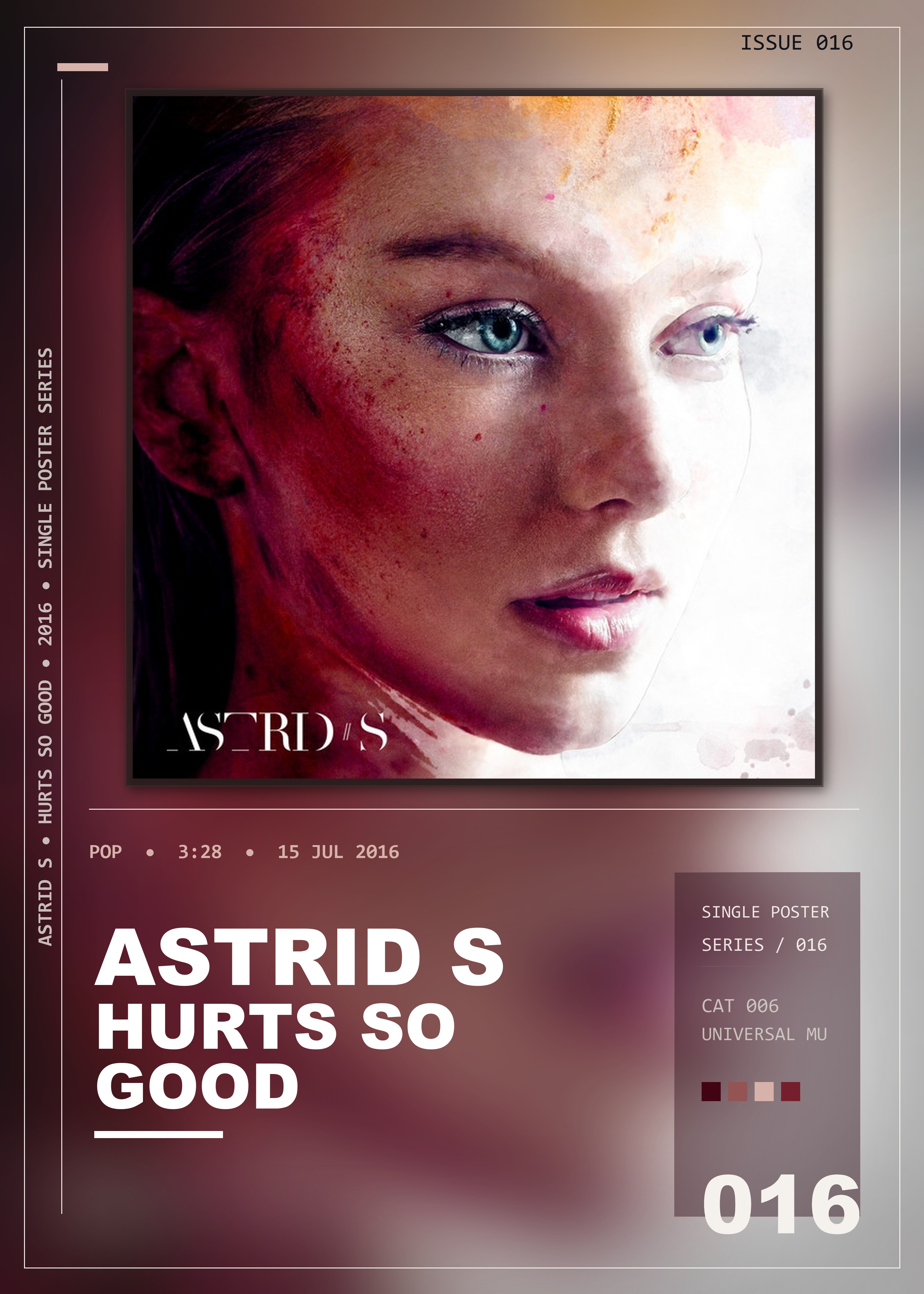 Music poster: Astrid S - Hurts So Good