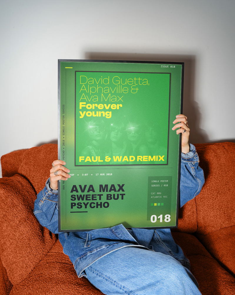 Music poster: Ava Max - Sweet but Psycho