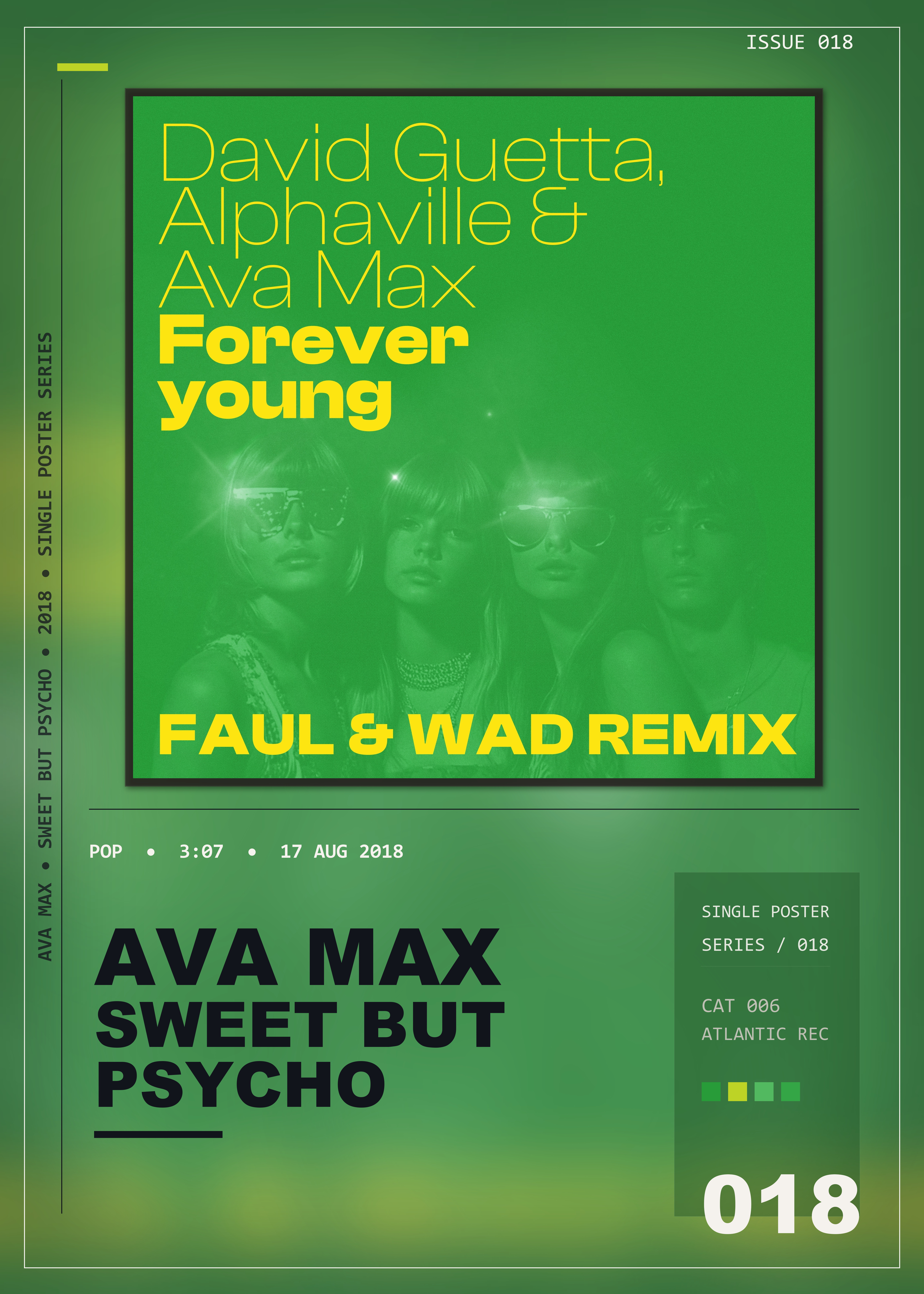 Music poster: Ava Max - Sweet but Psycho