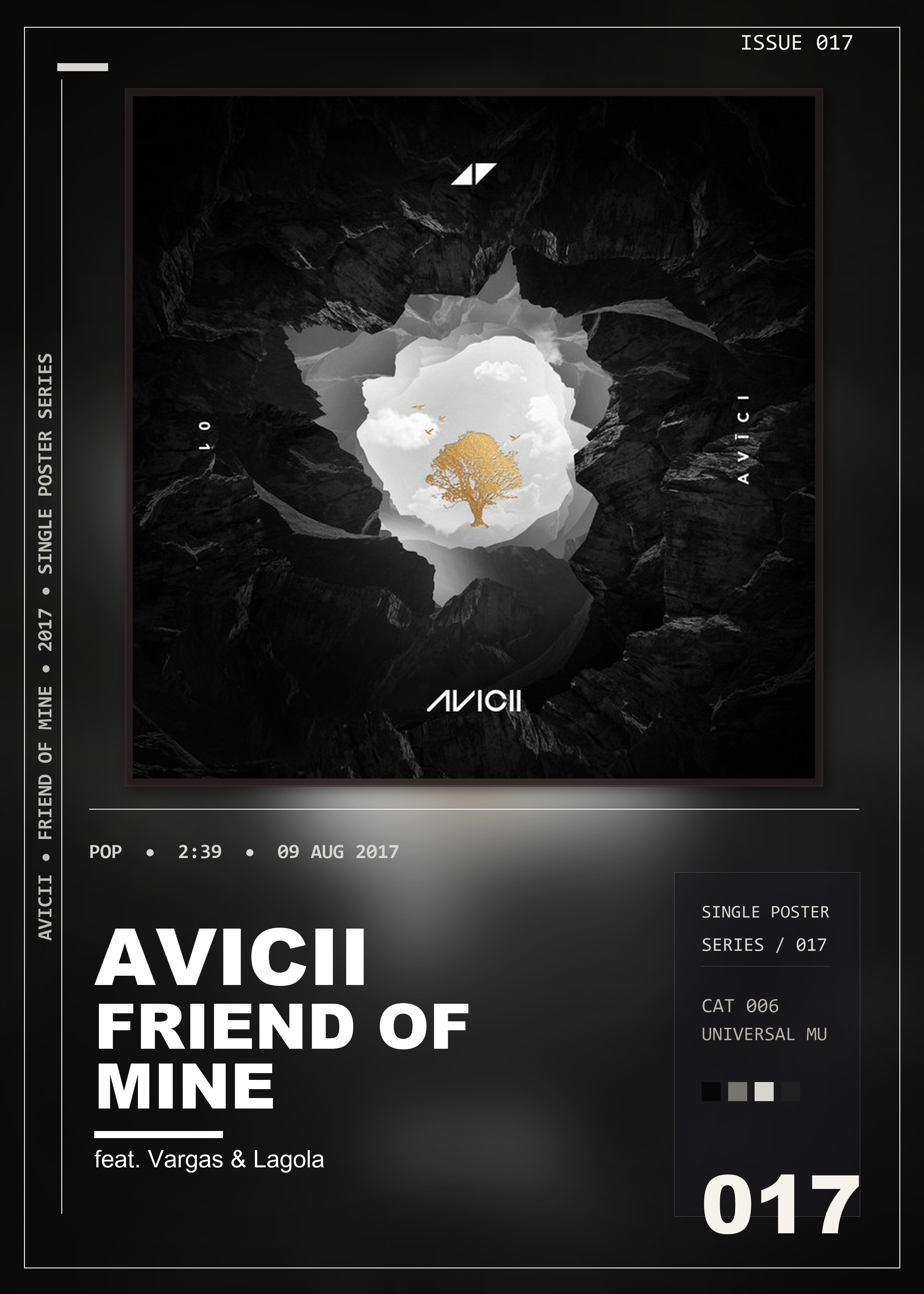 Music poster: Avicii - Friend Of Mine feat Vargas Lagola
