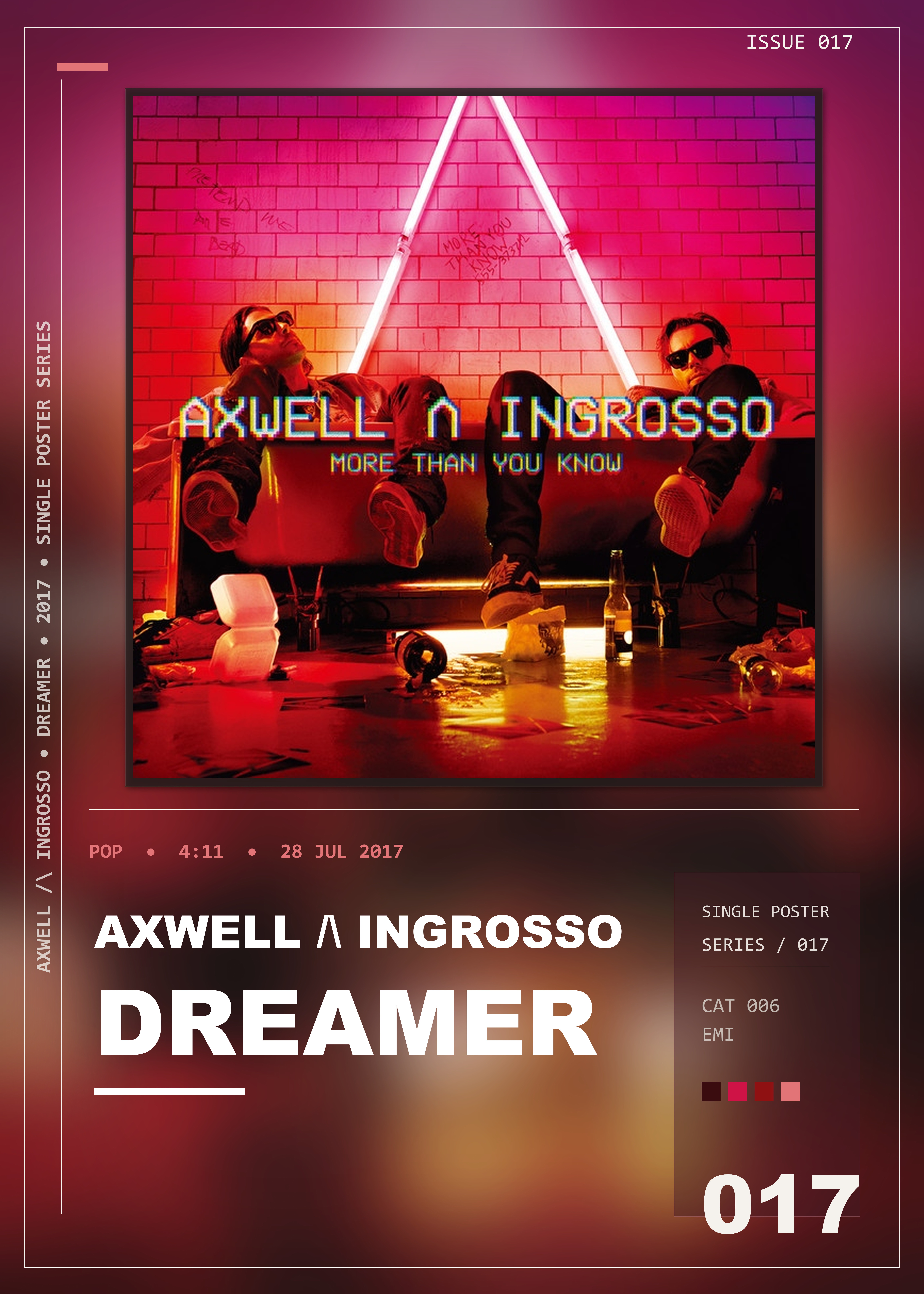 Music poster: Axwell Ingrosso - Dreamer