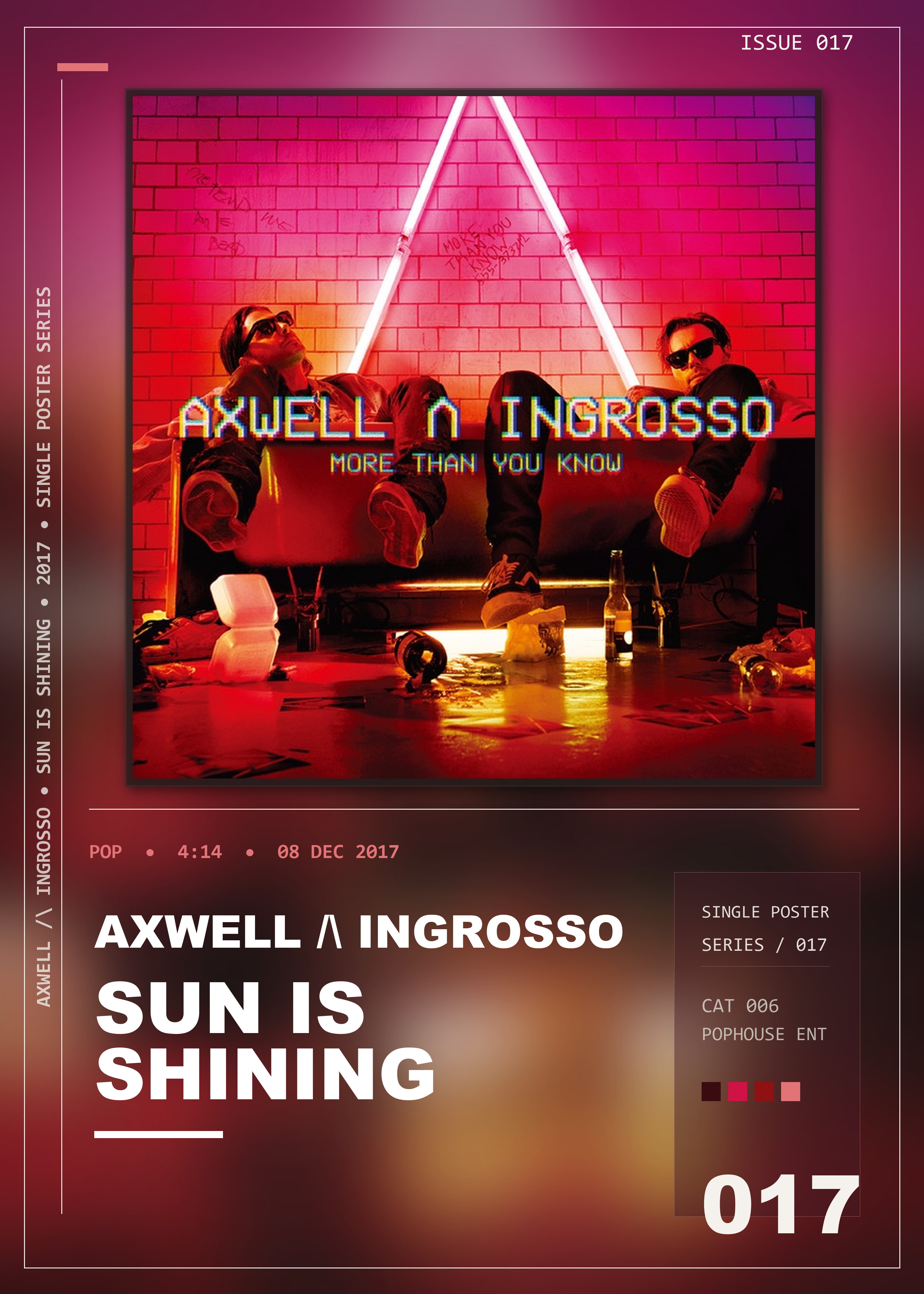 Music poster: Axwell Ingrosso - Sun Is Shining