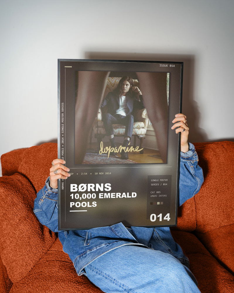 Music poster: BØRNS - 10000 Emerald Pools