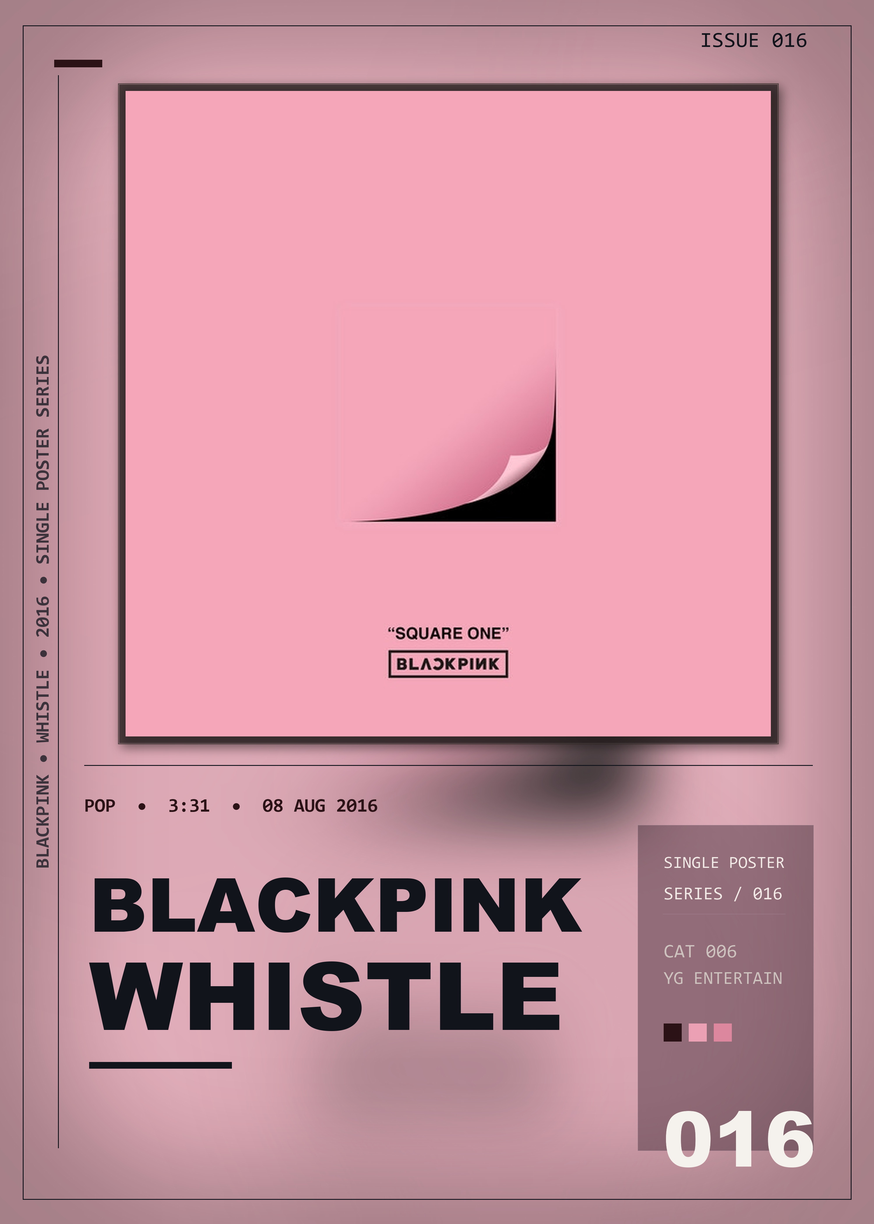 Music poster: BLACKPINK - WHISTLE