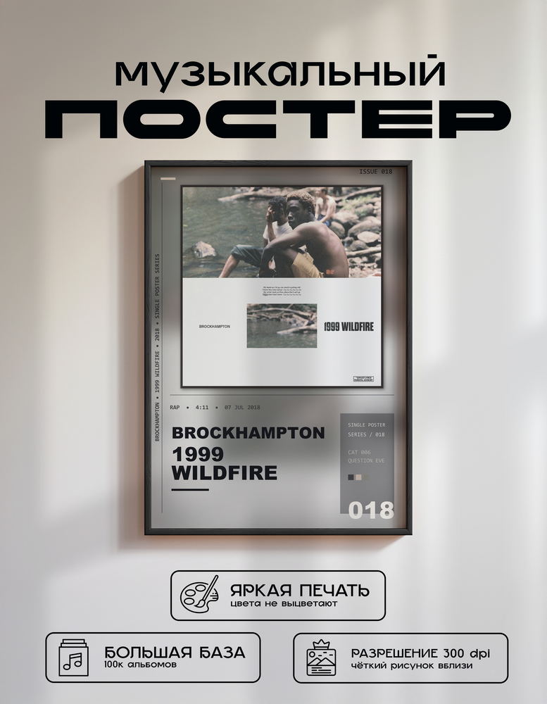 Music poster: BROCKHAMPTON - 1999 WILDFIRE