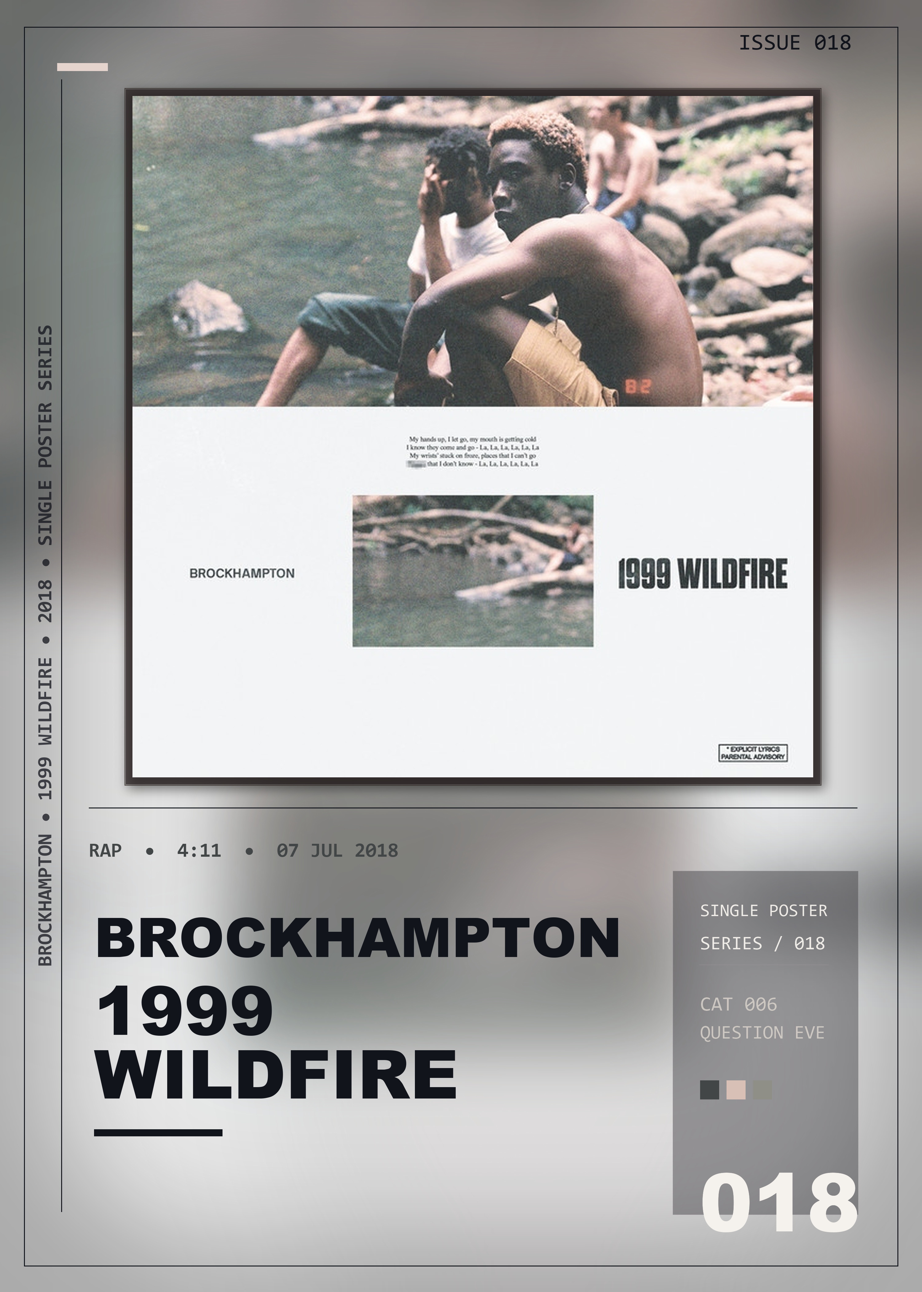 Music poster: BROCKHAMPTON - 1999 WILDFIRE