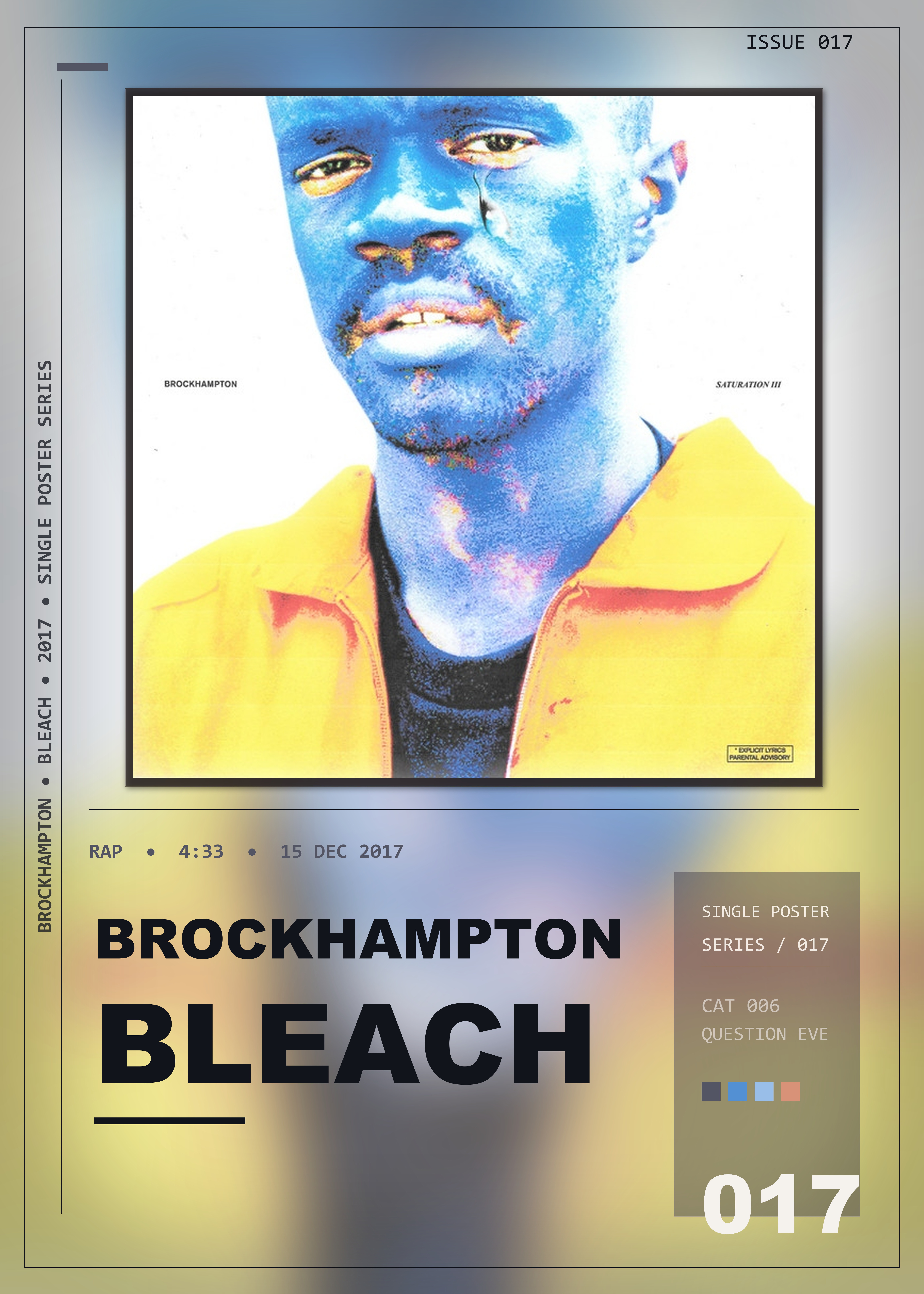 Music poster: BROCKHAMPTON - BLEACH