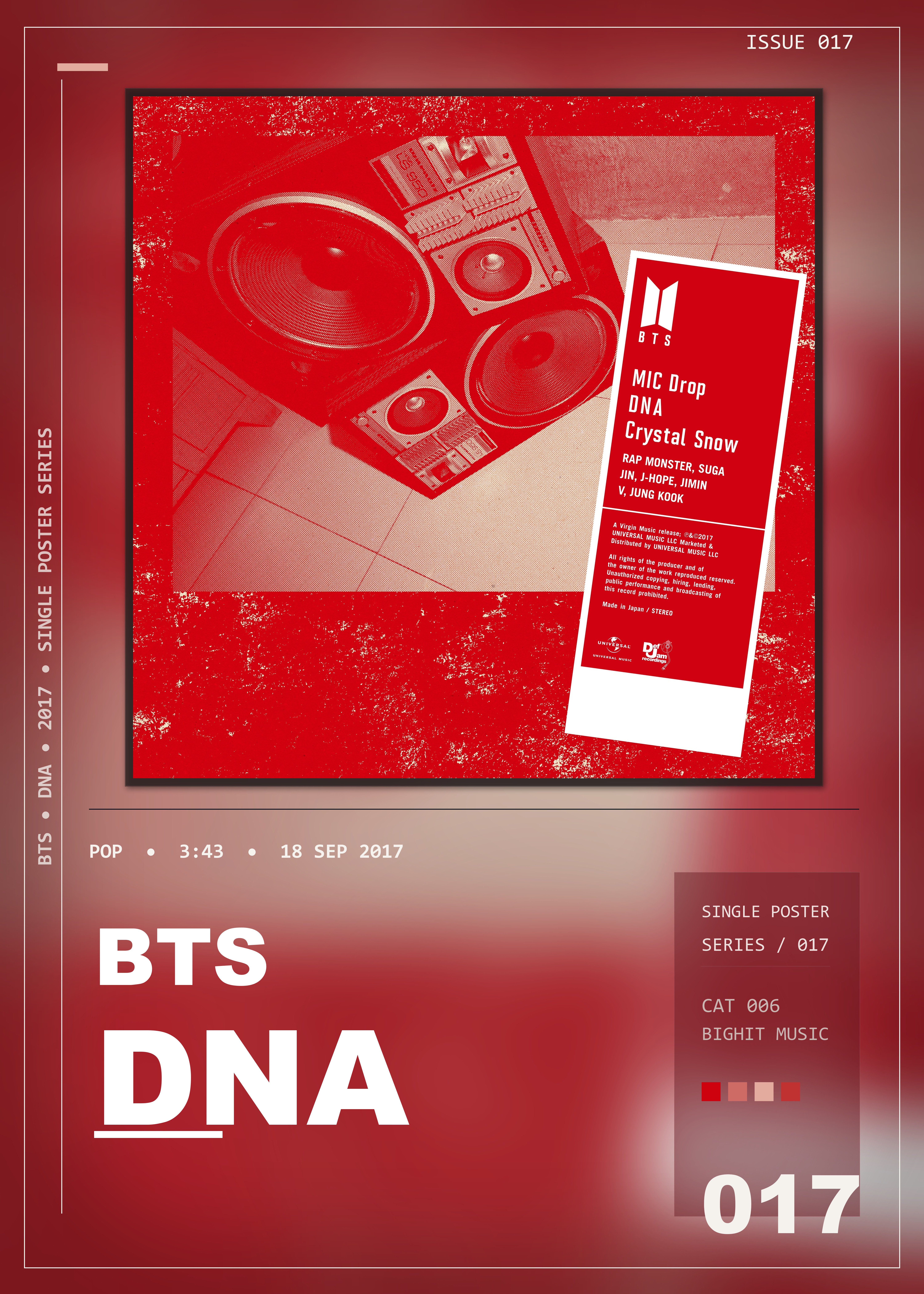 Music poster: BTS - DNA