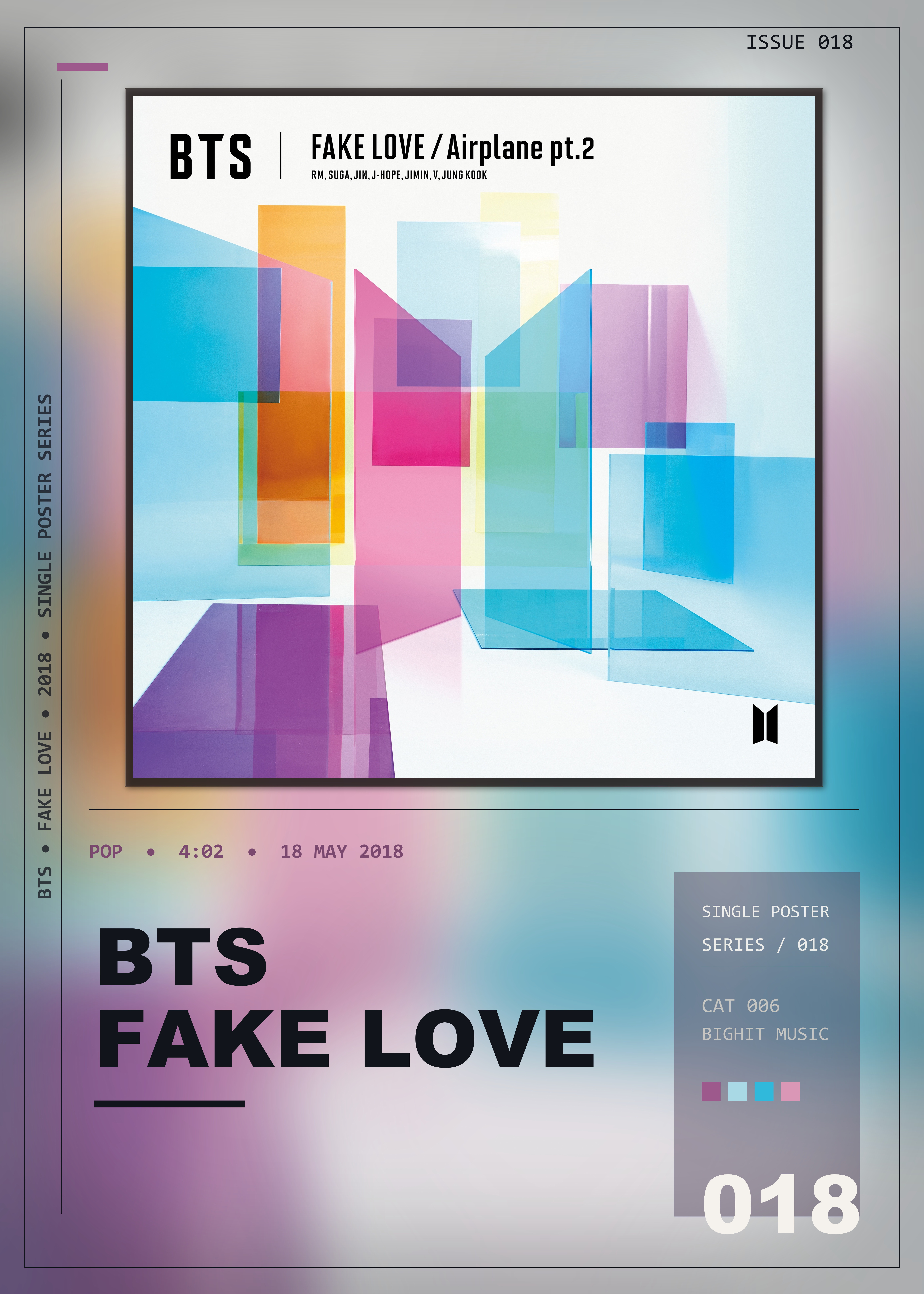 Music poster: BTS - FAKE LOVE