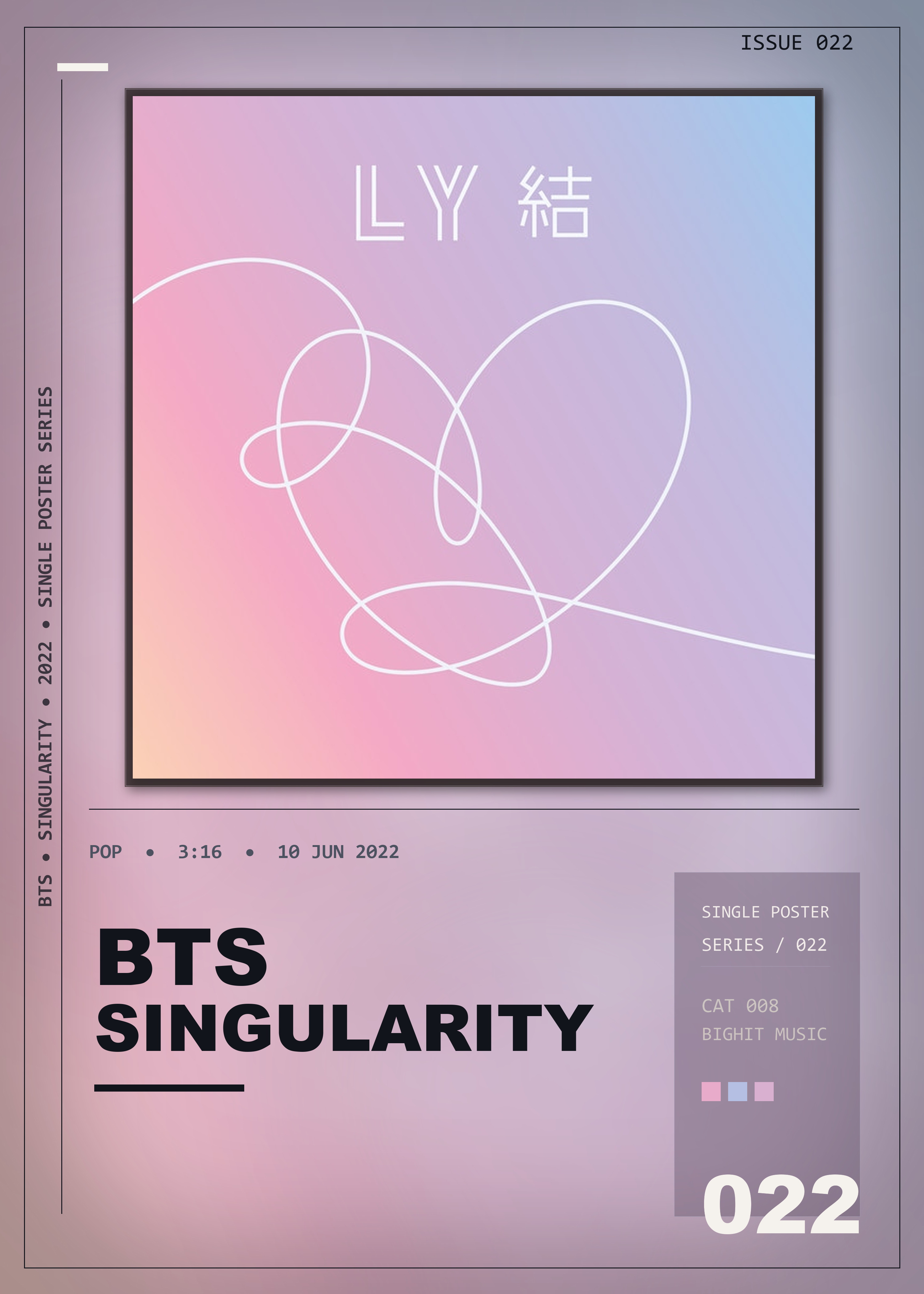 Music poster: BTS - Singularity