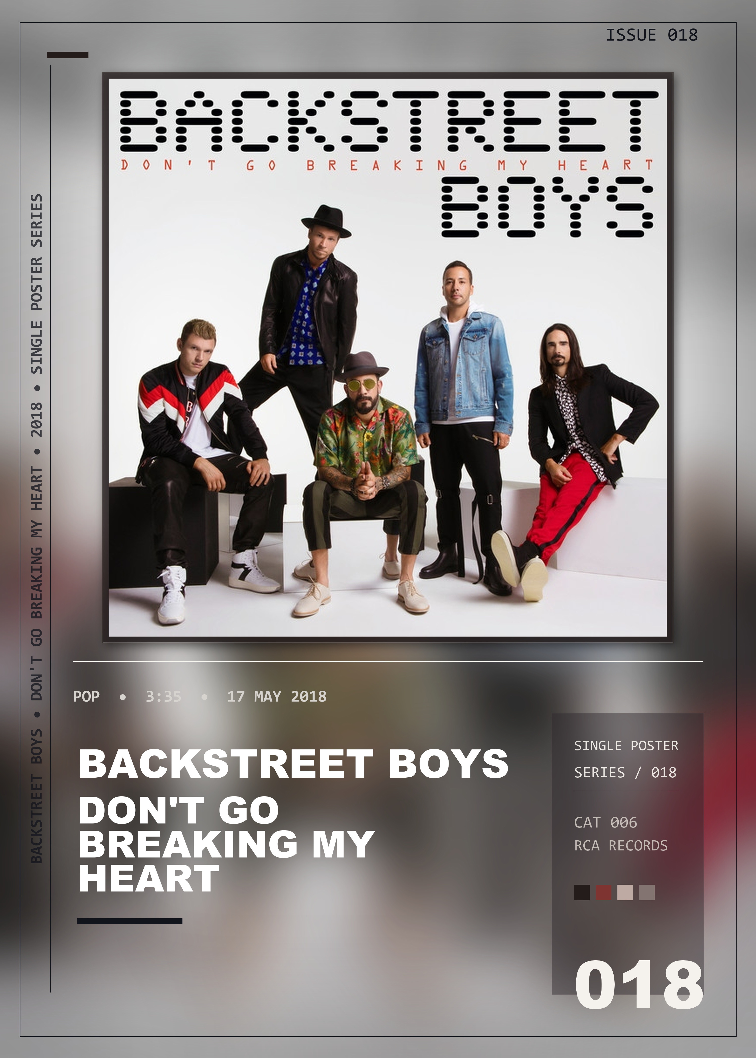 Music poster: Backstreet Boys - Dont Go Breaking My Heart