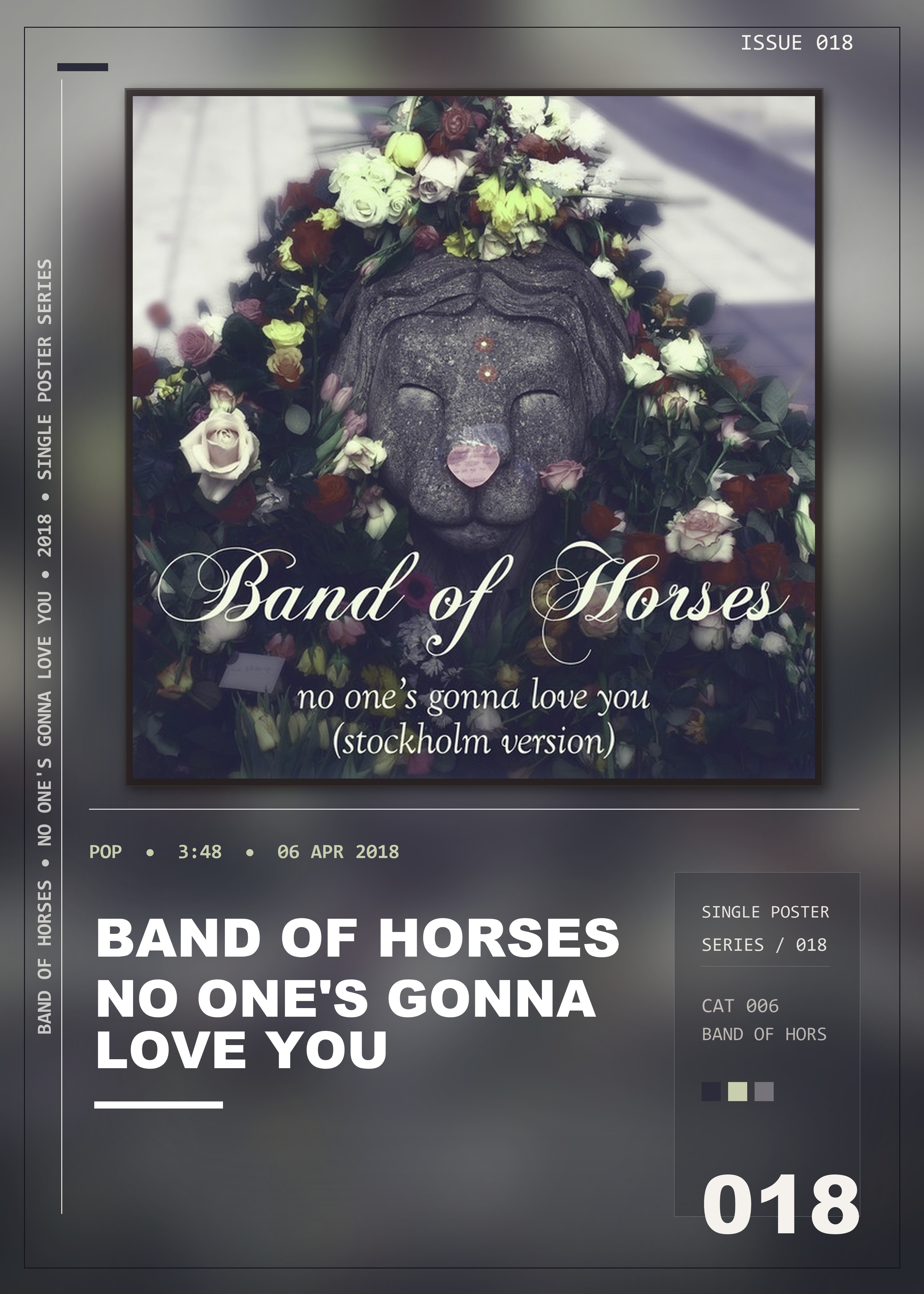 Music poster: Band of Horses - No Ones Gonna Love You Stockholm Version