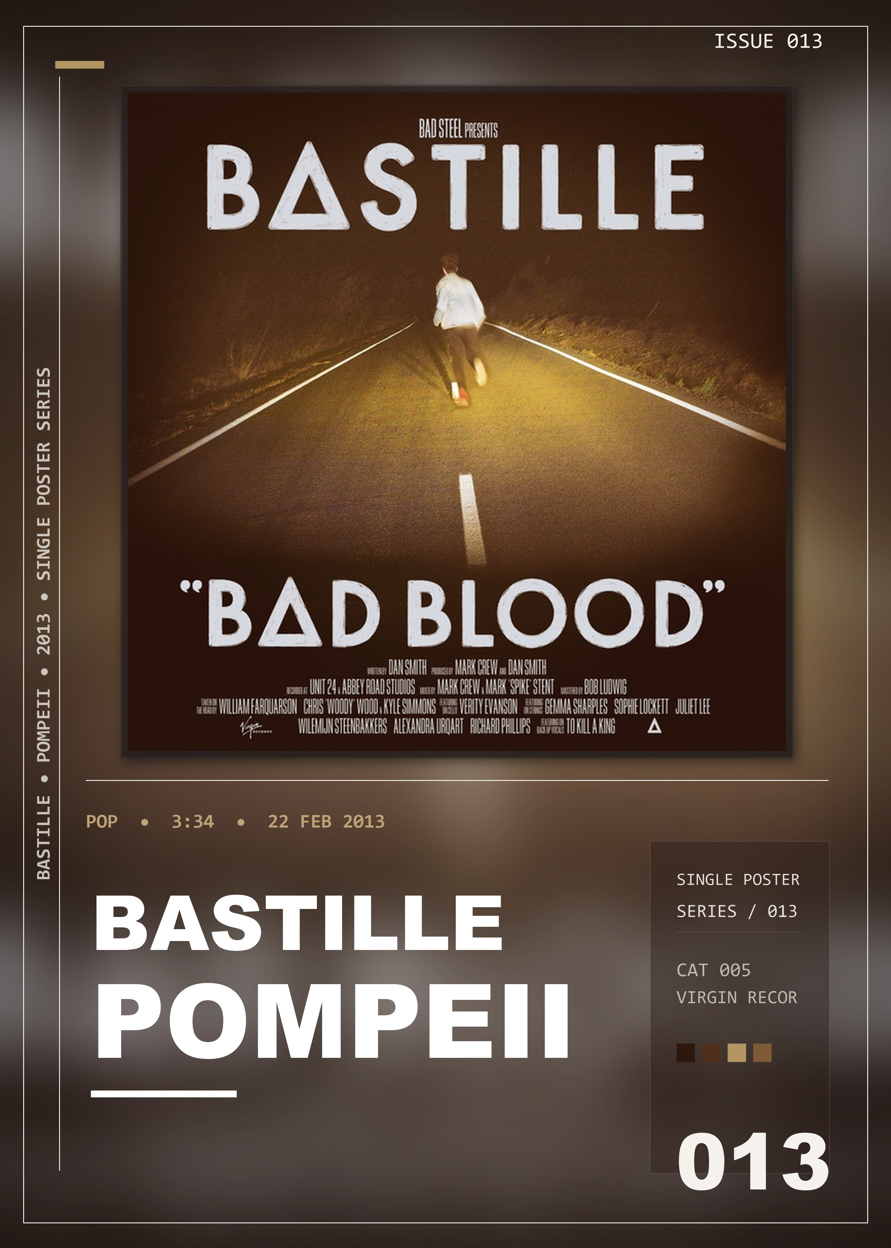 Music poster: Bastille - Pompeii
