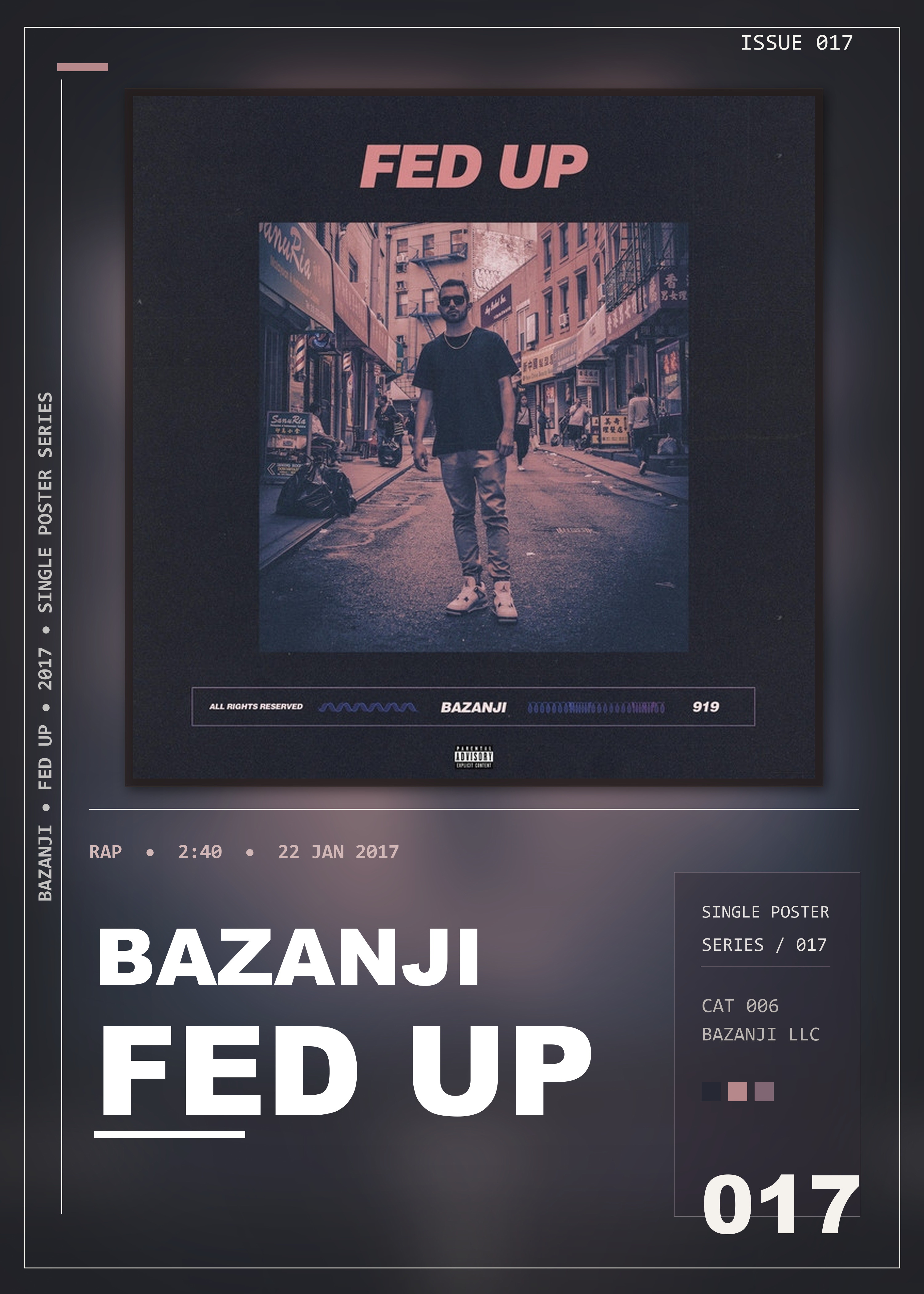Music poster: Bazanji - Fed Up