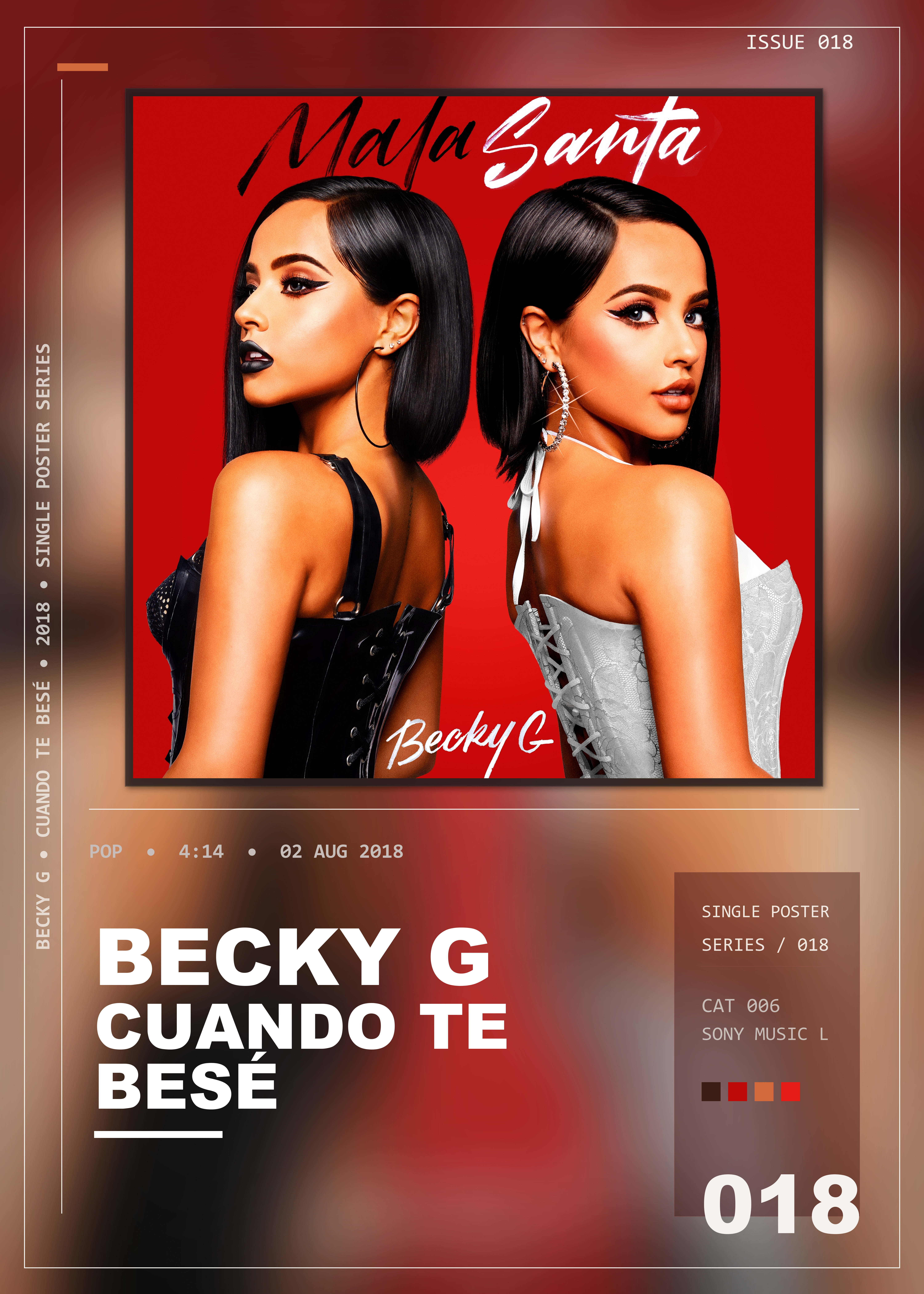 Music poster: Becky G - Cuando Te Besé