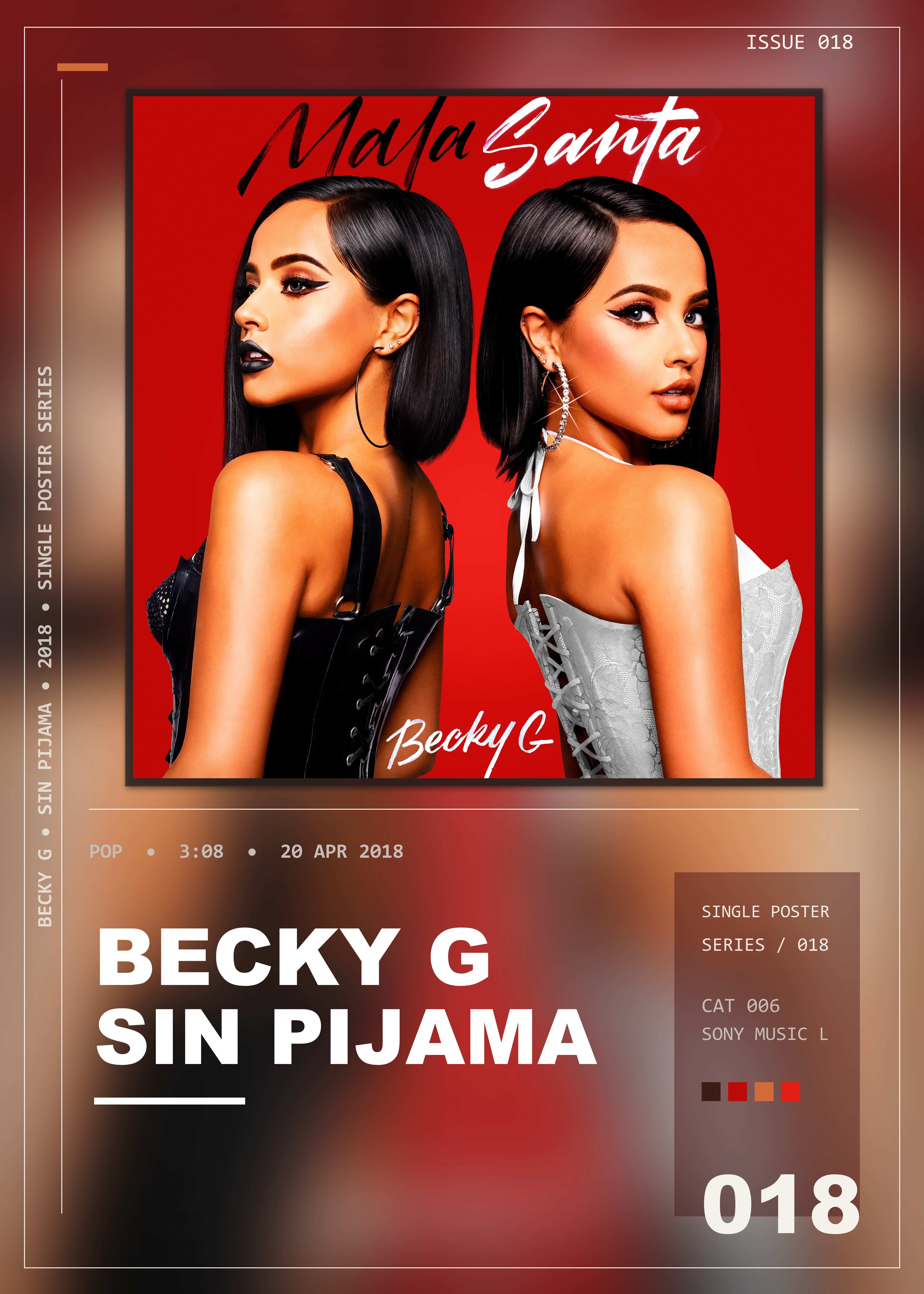 Music poster: Becky G - Sin Pijama